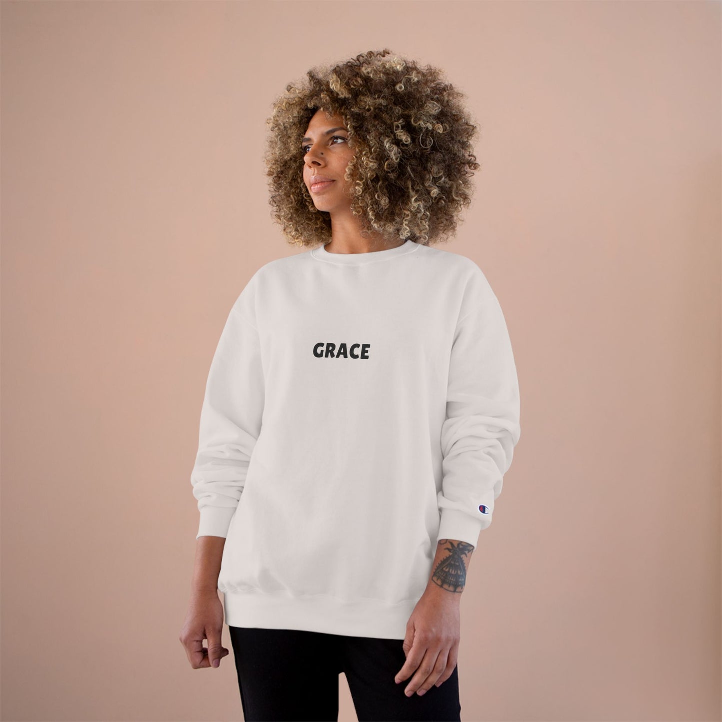 Grace Champion Sweatshirt, Inspirational Sweatshirt, Christian Apparel, Religious Gift, Faith-Based Clothing, Cozy Scripture Sweatshirt