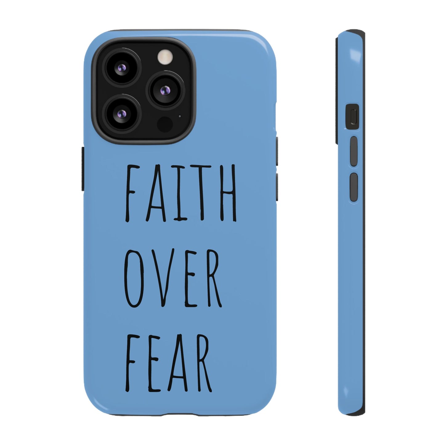 Faith Over Fear Phone Case, Motivational Phone Cover, Inspirational Tech Accessories, Gift for Friends, Affirmation Case