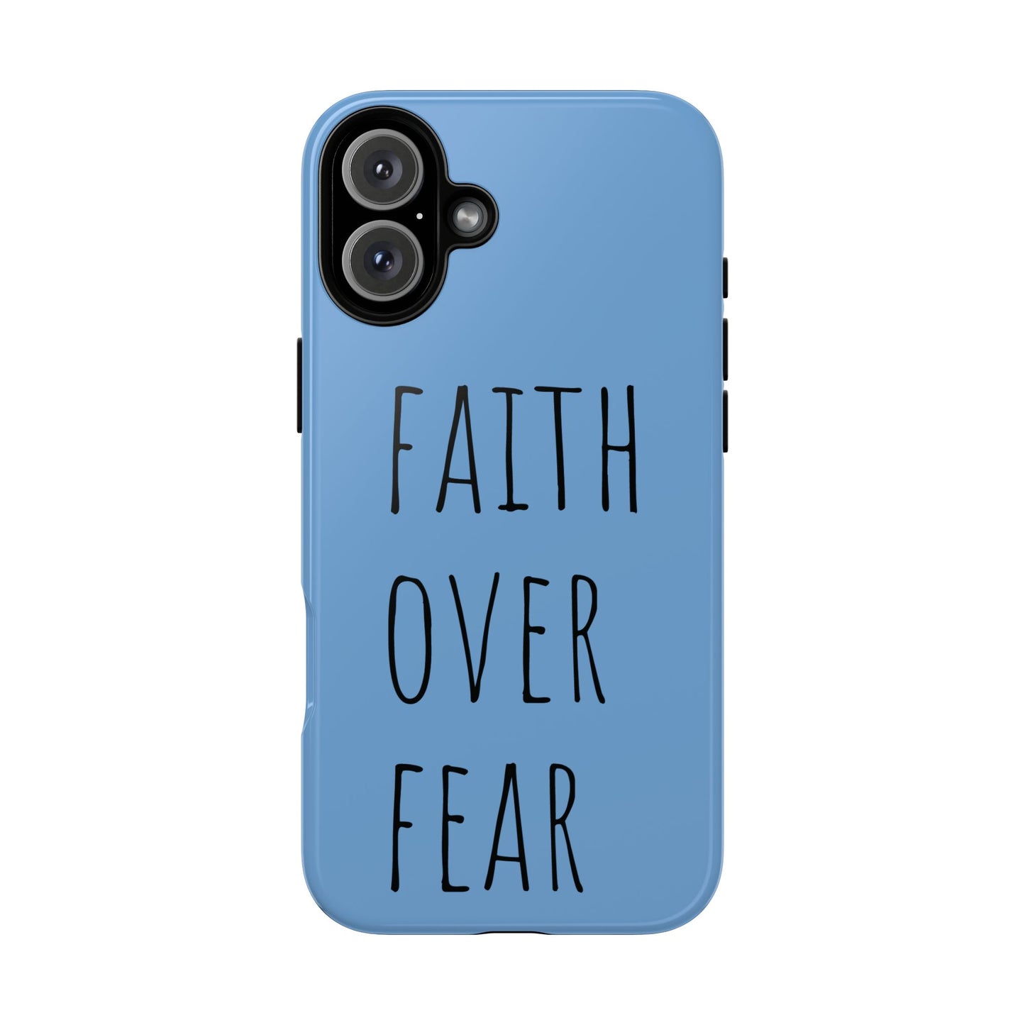 Faith Over Fear Phone Case, Motivational Phone Cover, Inspirational Tech Accessories, Gift for Friends, Affirmation Case