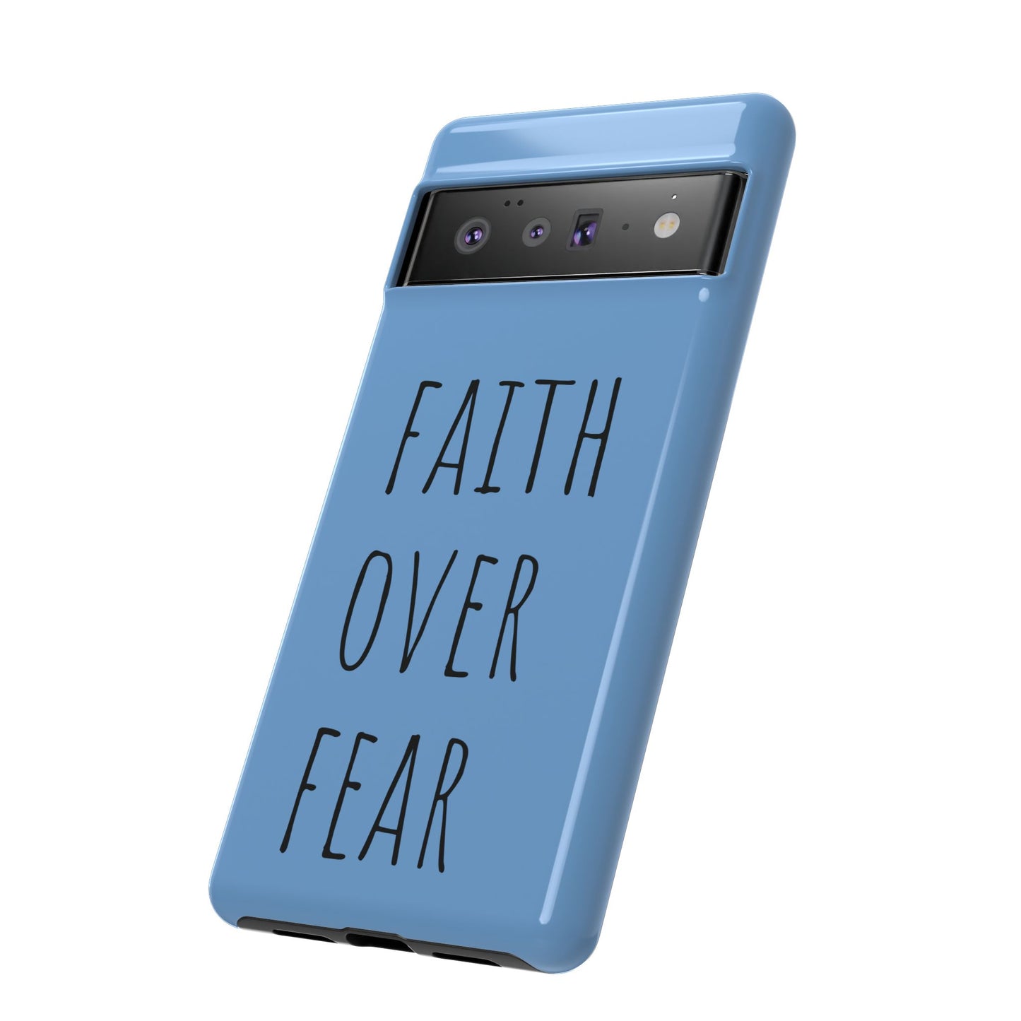 Faith Over Fear Phone Case, Motivational Phone Cover, Inspirational Tech Accessories, Gift for Friends, Affirmation Case