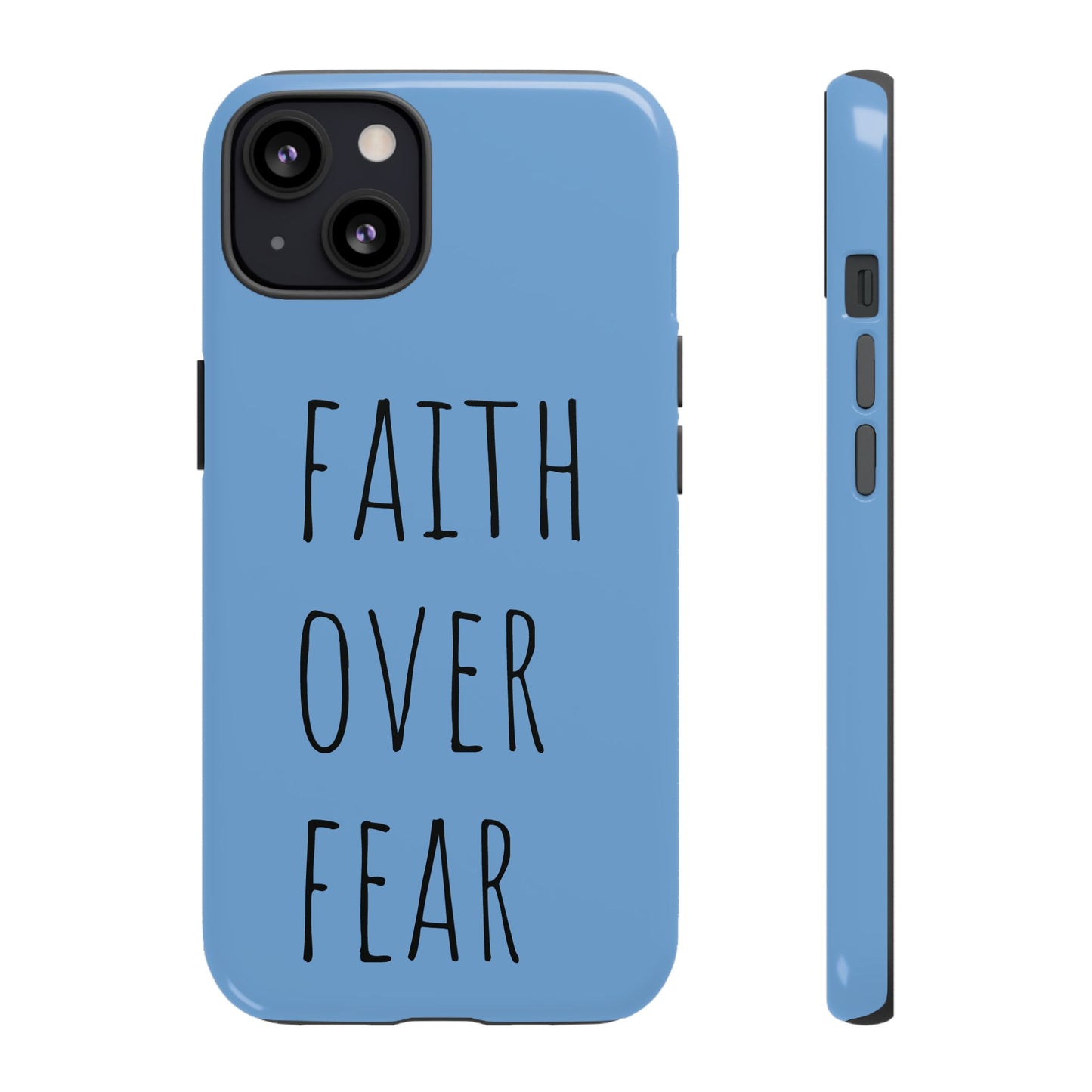Faith Over Fear Phone Case, Motivational Phone Cover, Inspirational Tech Accessories, Gift for Friends, Affirmation Case