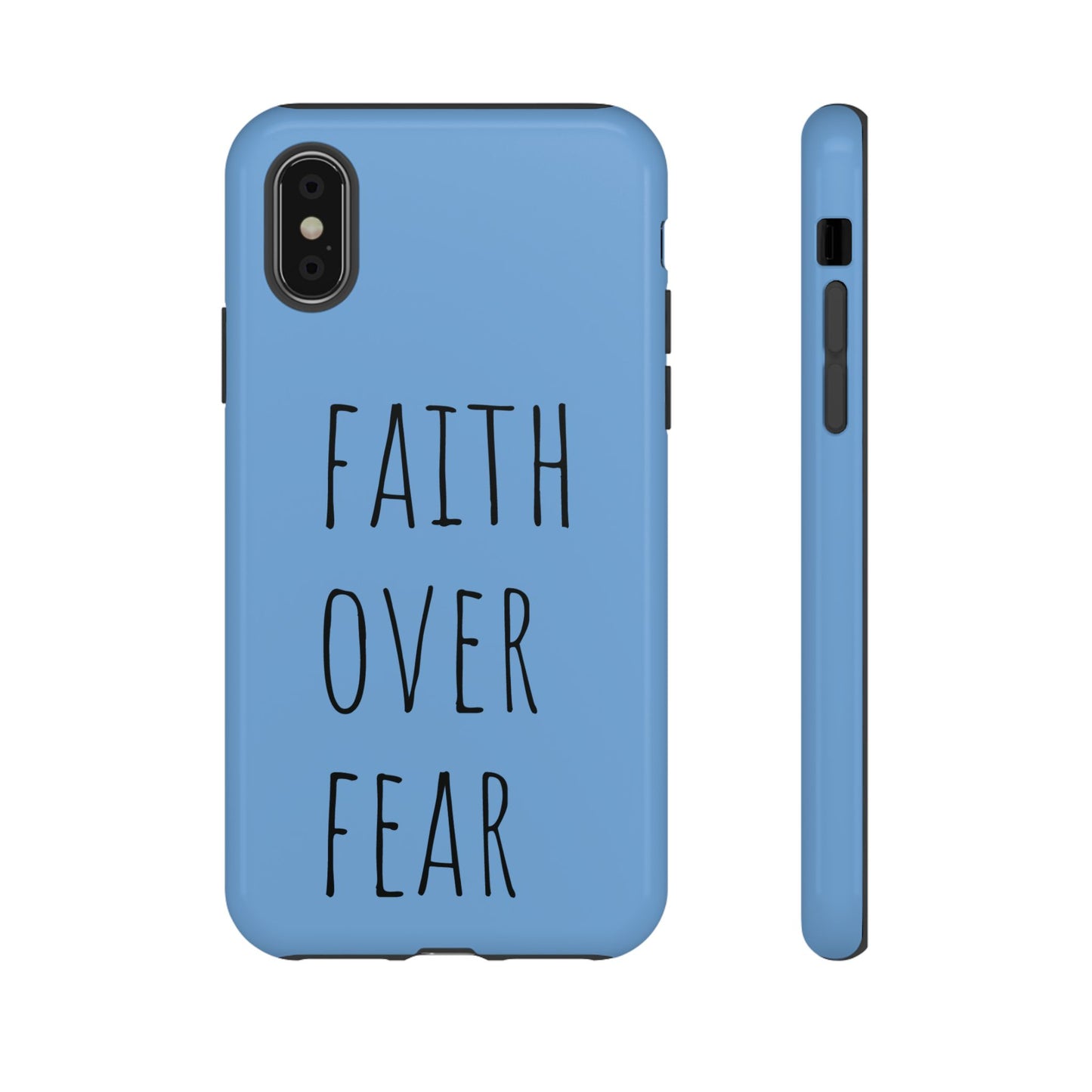 Faith Over Fear Phone Case, Motivational Phone Cover, Inspirational Tech Accessories, Gift for Friends, Affirmation Case