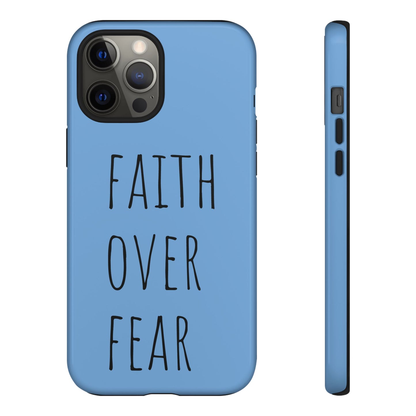 Faith Over Fear Phone Case, Motivational Phone Cover, Inspirational Tech Accessories, Gift for Friends, Affirmation Case
