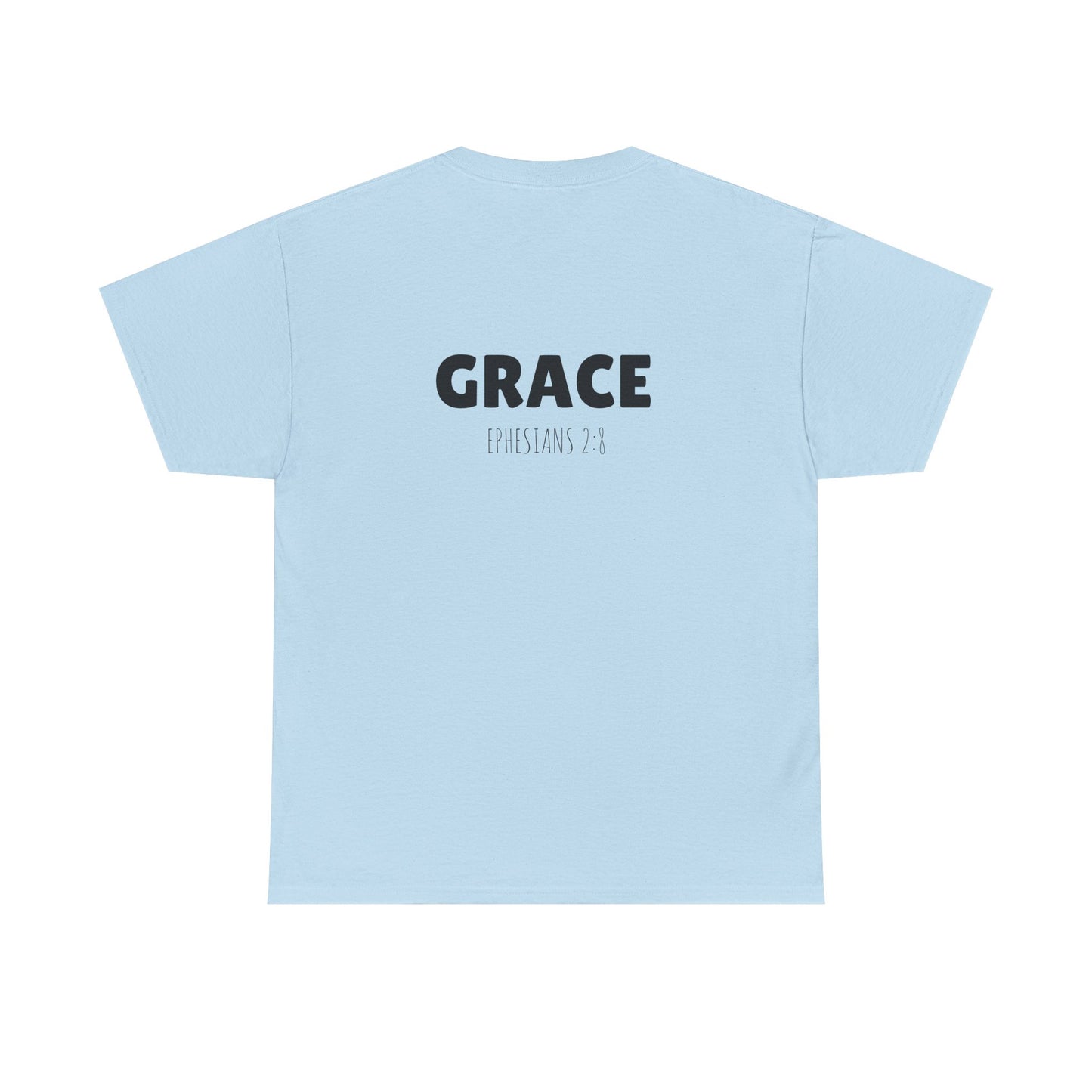 Chic Unisex Heavy Cotton Tee with 'Grace' Design - Perfect for Daily Wear, Gifts, Self-Love, Inspirational Apparel