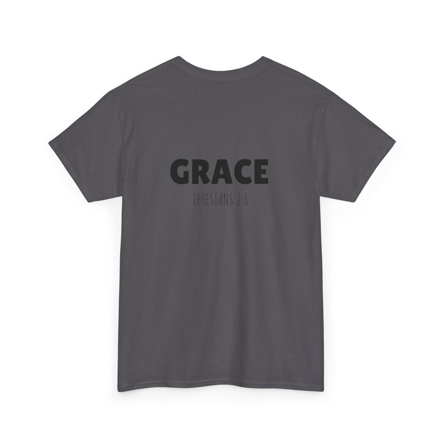 Chic Unisex Heavy Cotton Tee with 'Grace' Design - Perfect for Daily Wear, Gifts, Self-Love, Inspirational Apparel