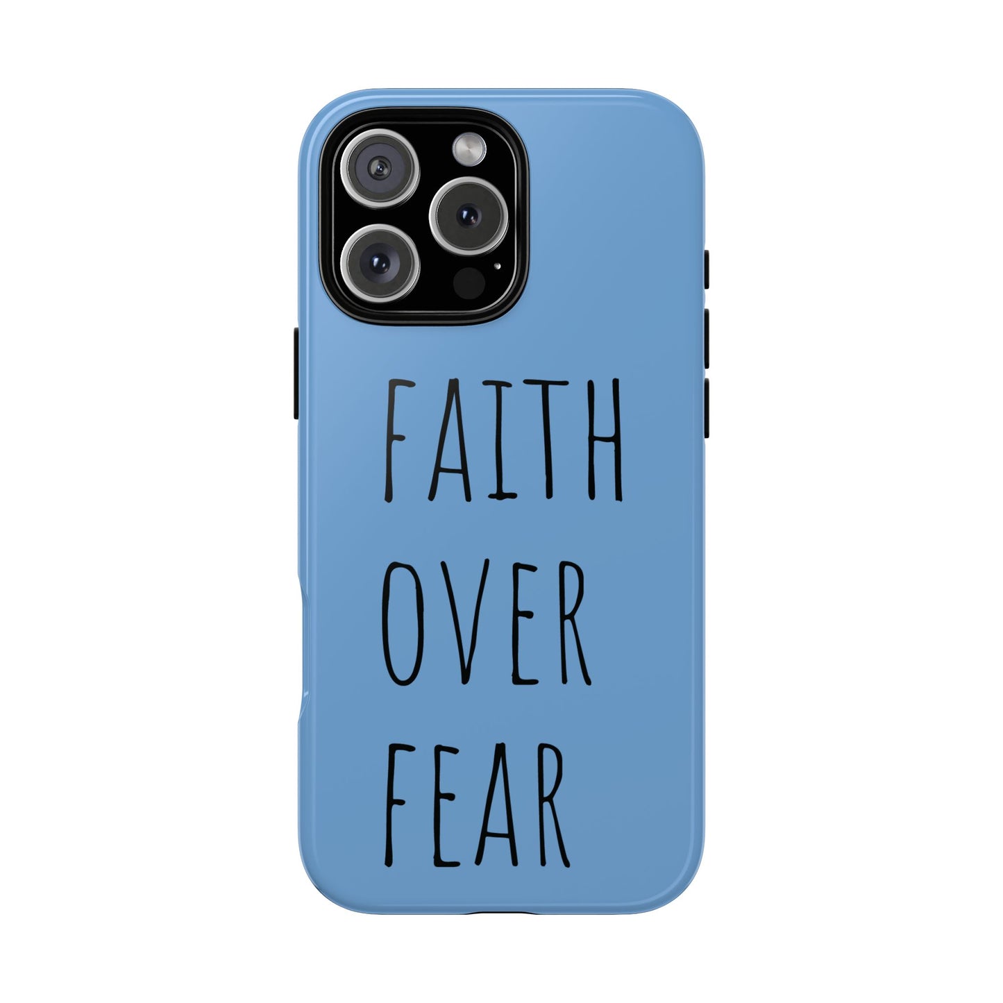 Faith Over Fear Phone Case, Motivational Phone Cover, Inspirational Tech Accessories, Gift for Friends, Affirmation Case