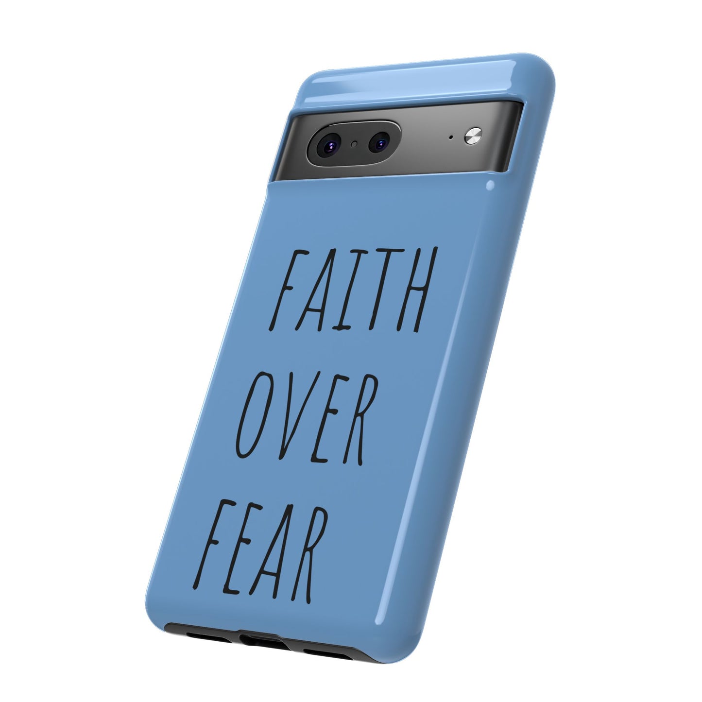 Faith Over Fear Phone Case, Motivational Phone Cover, Inspirational Tech Accessories, Gift for Friends, Affirmation Case