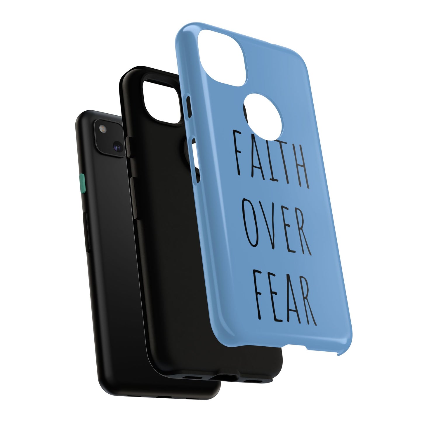 Faith Over Fear Phone Case, Motivational Phone Cover, Inspirational Tech Accessories, Gift for Friends, Affirmation Case
