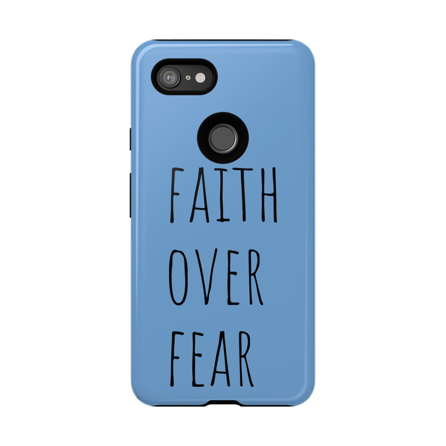 Faith Over Fear Phone Case, Motivational Phone Cover, Inspirational Tech Accessories, Gift for Friends, Affirmation Case