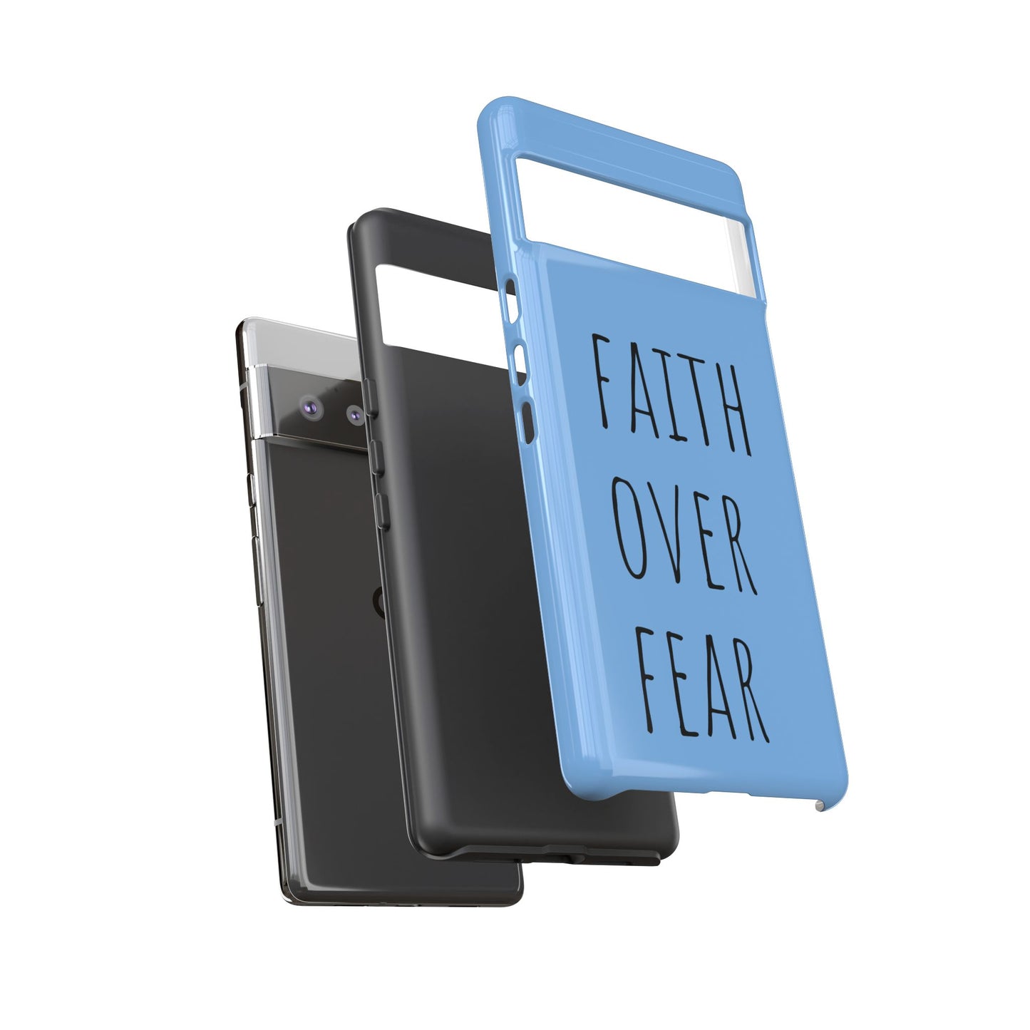 Faith Over Fear Phone Case, Motivational Phone Cover, Inspirational Tech Accessories, Gift for Friends, Affirmation Case