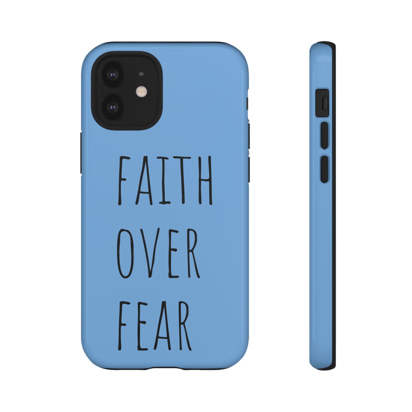Faith Over Fear Phone Case, Motivational Phone Cover, Inspirational Tech Accessories, Gift for Friends, Affirmation Case