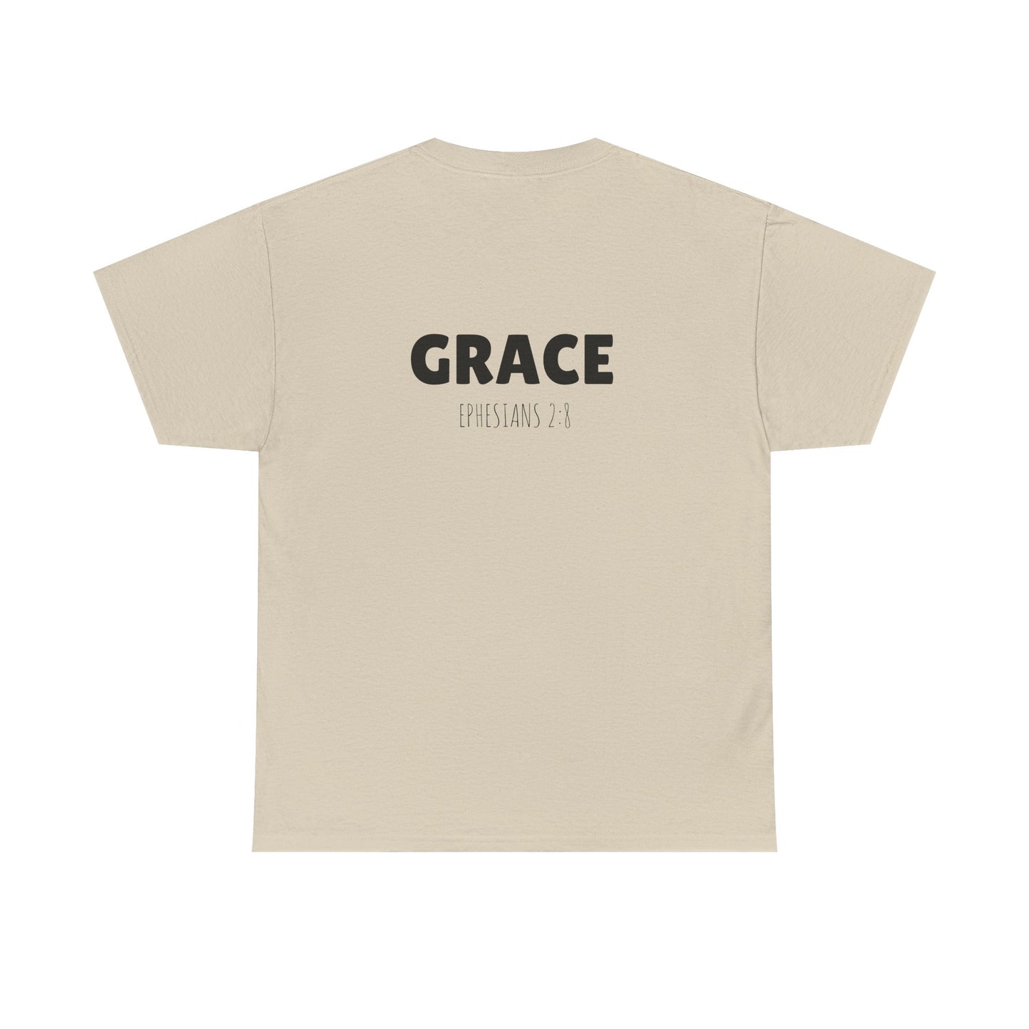 Chic Unisex Heavy Cotton Tee with 'Grace' Design - Perfect for Daily Wear, Gifts, Self-Love, Inspirational Apparel