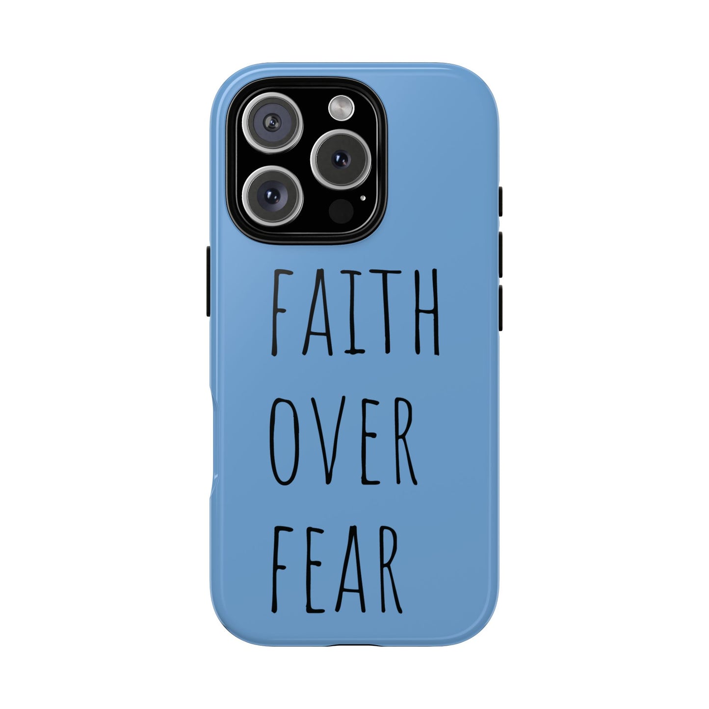 Faith Over Fear Phone Case, Motivational Phone Cover, Inspirational Tech Accessories, Gift for Friends, Affirmation Case