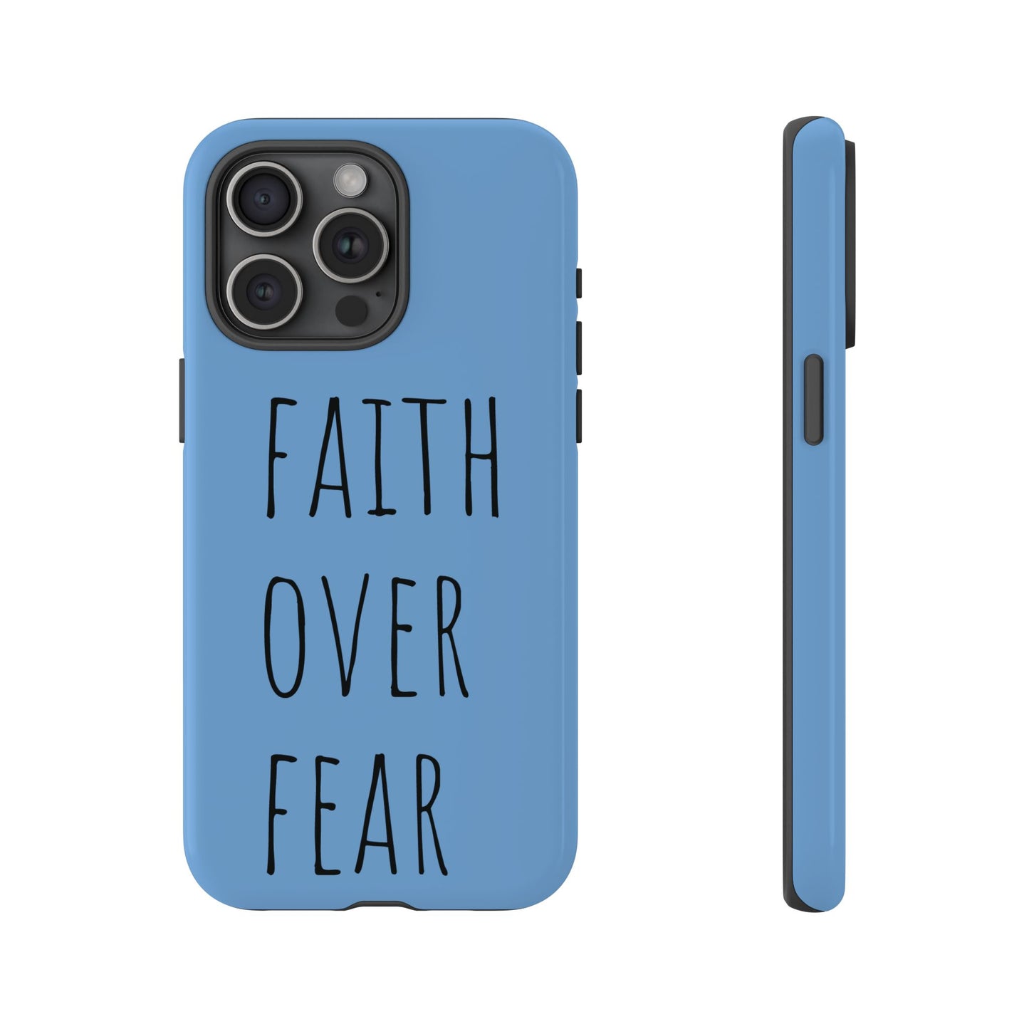 Faith Over Fear Phone Case, Motivational Phone Cover, Inspirational Tech Accessories, Gift for Friends, Affirmation Case
