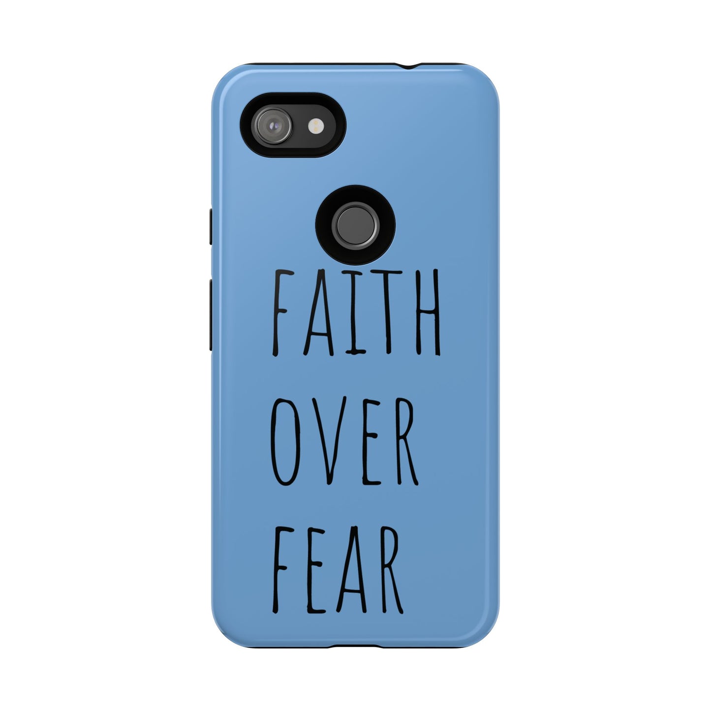 Faith Over Fear Phone Case, Motivational Phone Cover, Inspirational Tech Accessories, Gift for Friends, Affirmation Case