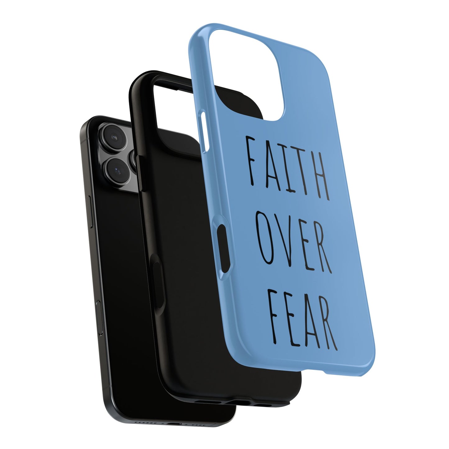 Faith Over Fear Phone Case, Motivational Phone Cover, Inspirational Tech Accessories, Gift for Friends, Affirmation Case