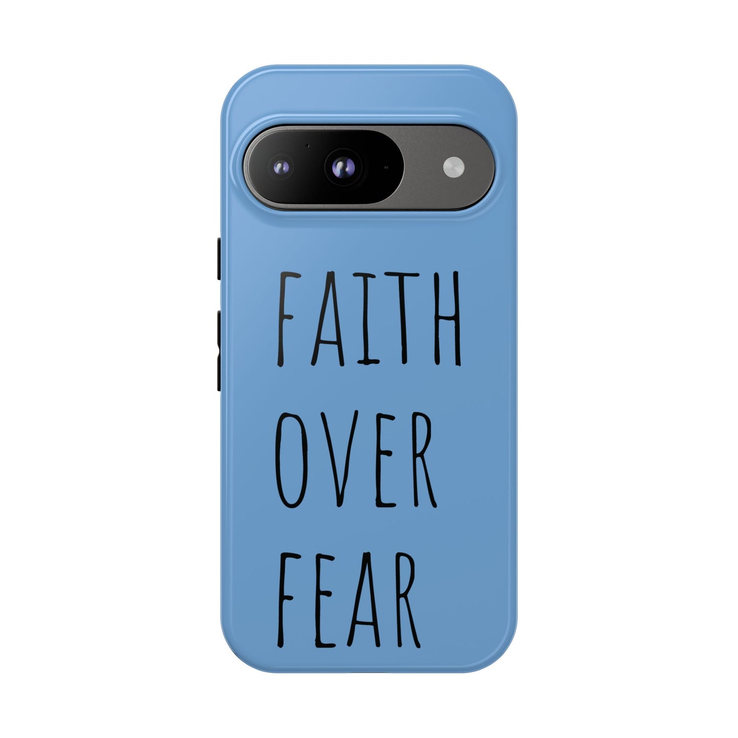 Faith Over Fear Phone Case, Motivational Phone Cover, Inspirational Tech Accessories, Gift for Friends, Affirmation Case