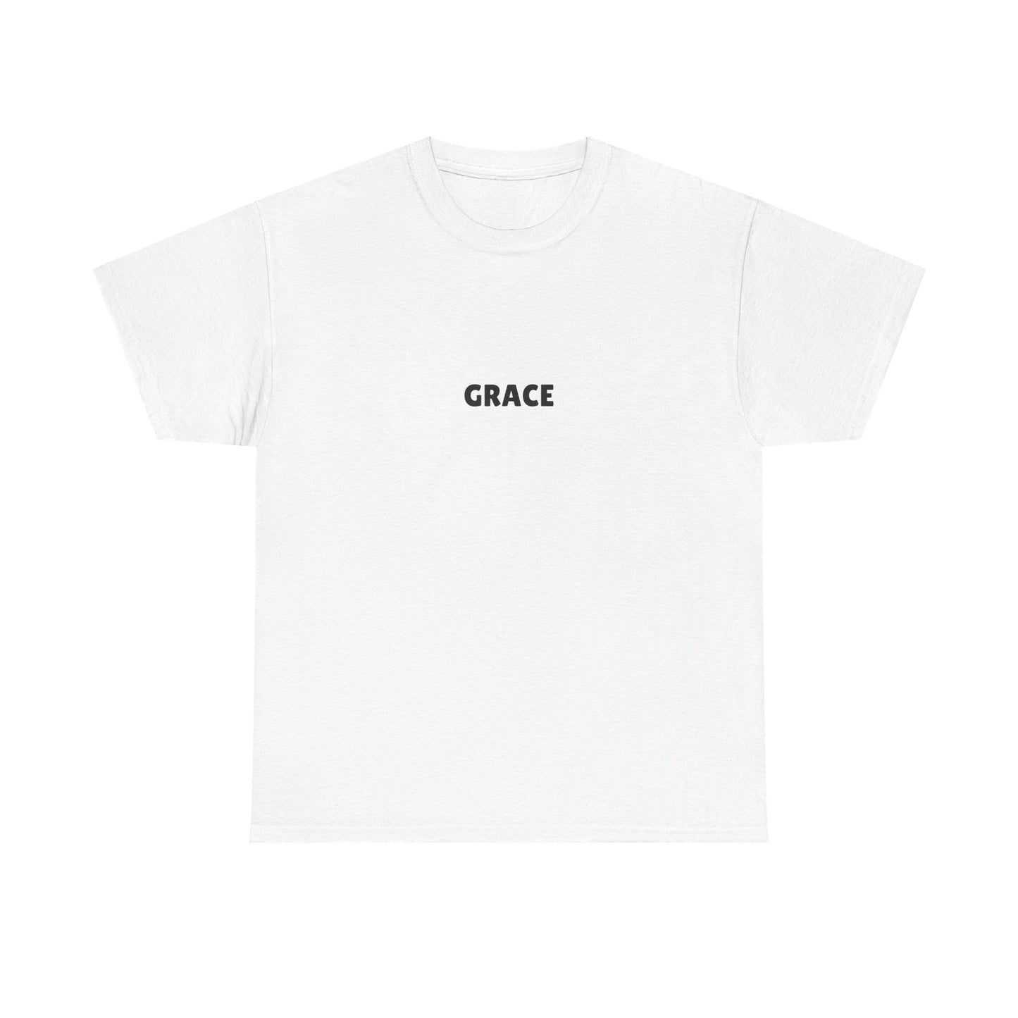 Chic Unisex Heavy Cotton Tee with 'Grace' Design - Perfect for Daily Wear, Gifts, Self-Love, Inspirational Apparel