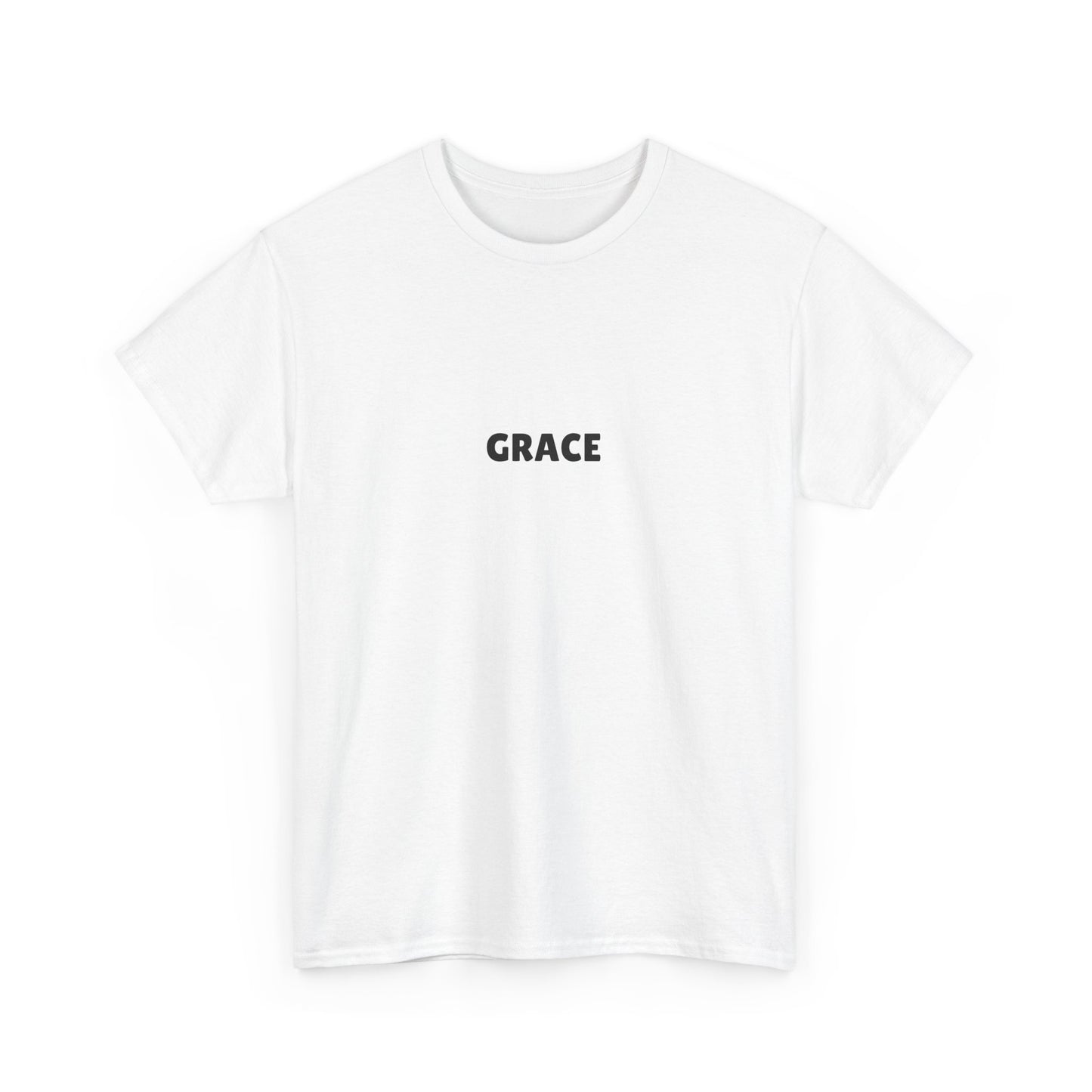 Chic Unisex Heavy Cotton Tee with 'Grace' Design - Perfect for Daily Wear, Gifts, Self-Love, Inspirational Apparel