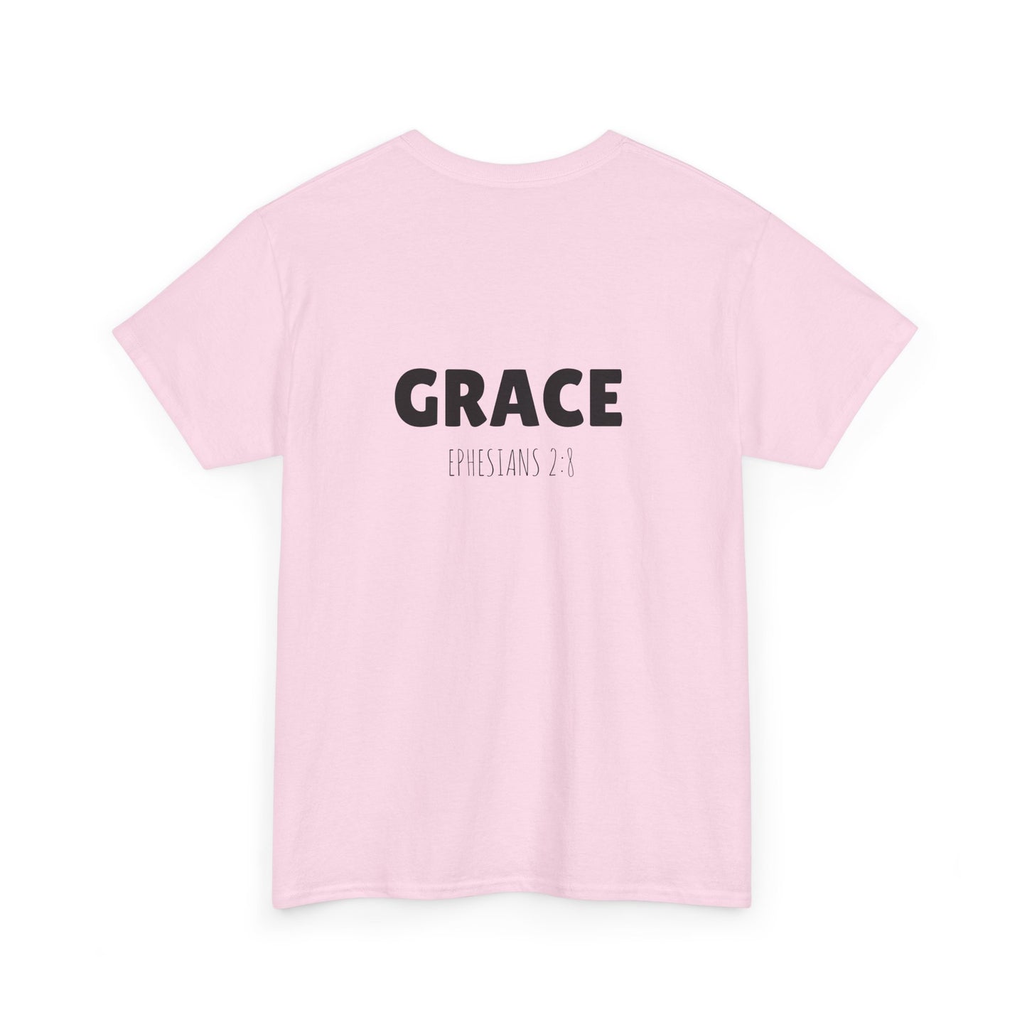 Chic Unisex Heavy Cotton Tee with 'Grace' Design - Perfect for Daily Wear, Gifts, Self-Love, Inspirational Apparel