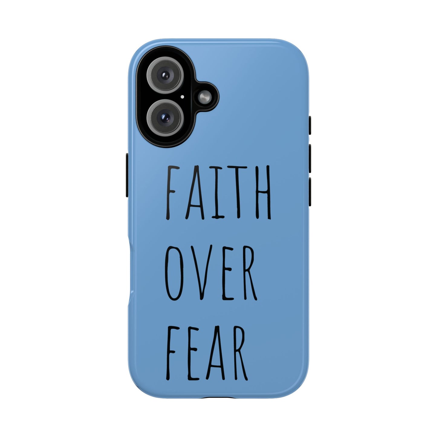 Faith Over Fear Phone Case, Motivational Phone Cover, Inspirational Tech Accessories, Gift for Friends, Affirmation Case