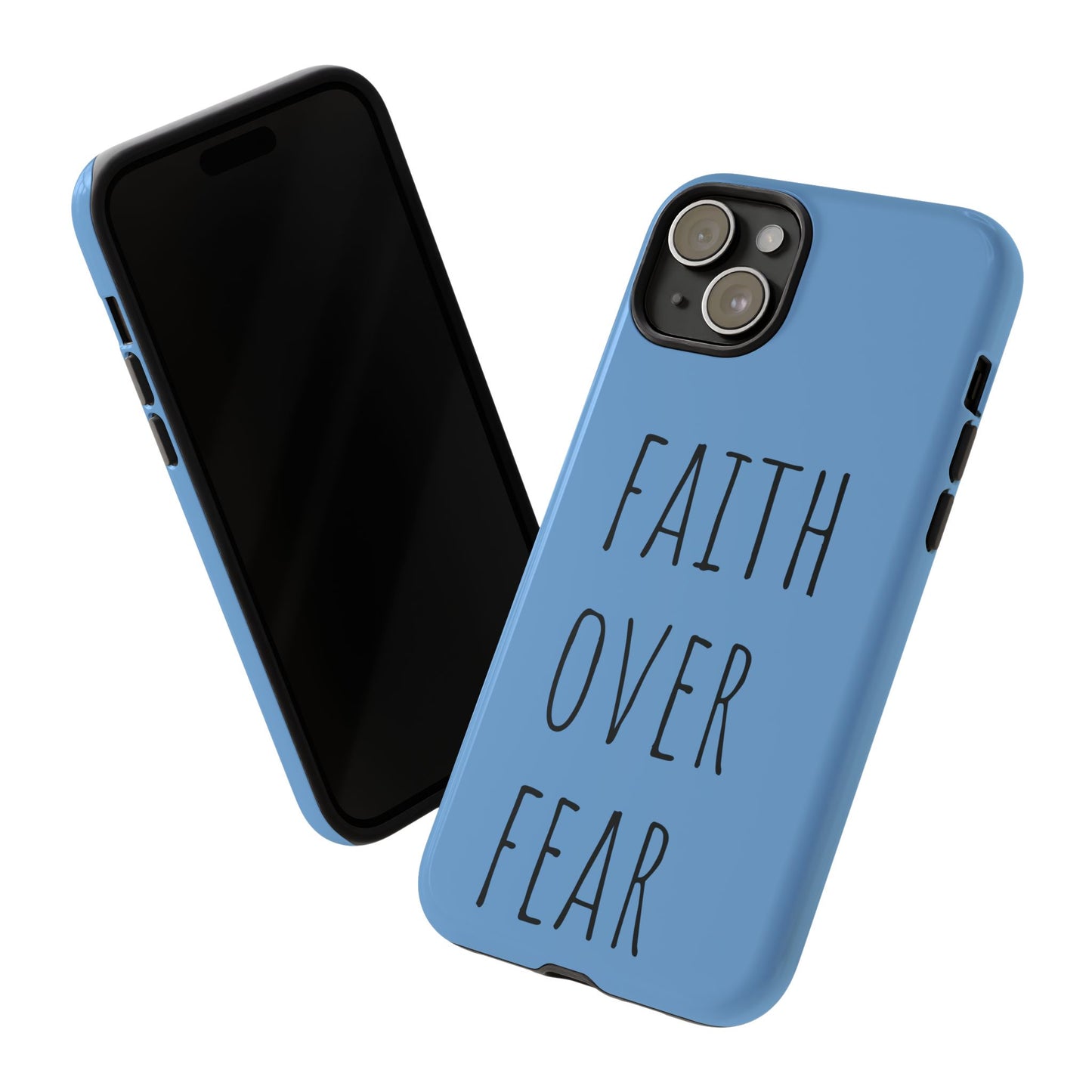Faith Over Fear Phone Case, Motivational Phone Cover, Inspirational Tech Accessories, Gift for Friends, Affirmation Case