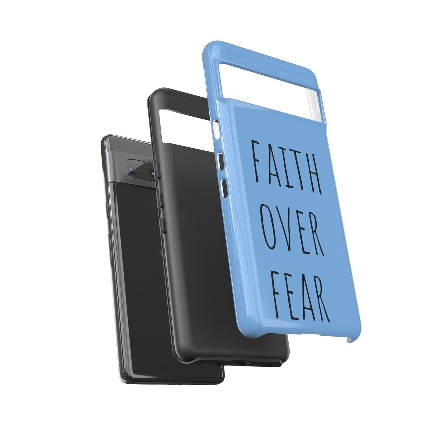 Faith Over Fear Phone Case, Motivational Phone Cover, Inspirational Tech Accessories, Gift for Friends, Affirmation Case