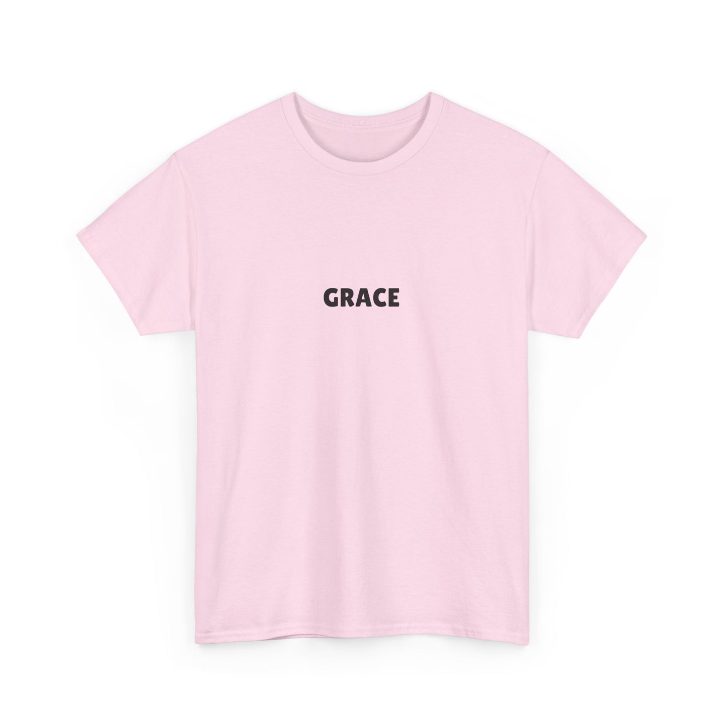 Chic Unisex Heavy Cotton Tee with 'Grace' Design - Perfect for Daily Wear, Gifts, Self-Love, Inspirational Apparel
