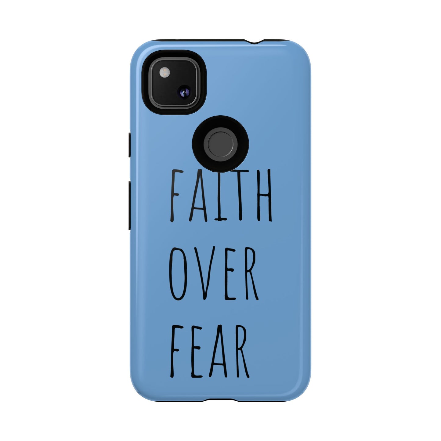 Faith Over Fear Phone Case, Motivational Phone Cover, Inspirational Tech Accessories, Gift for Friends, Affirmation Case