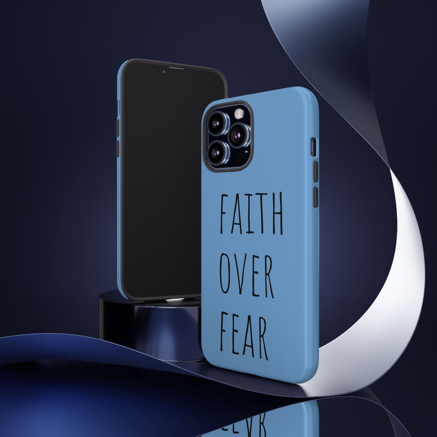 Faith Over Fear Phone Case, Motivational Phone Cover, Inspirational Tech Accessories, Gift for Friends, Affirmation Case