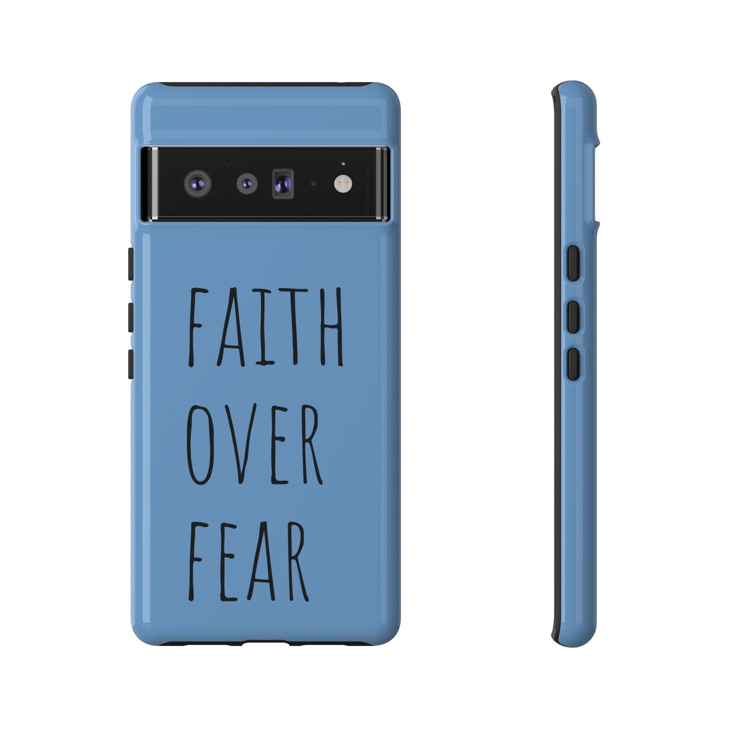 Faith Over Fear Phone Case, Motivational Phone Cover, Inspirational Tech Accessories, Gift for Friends, Affirmation Case