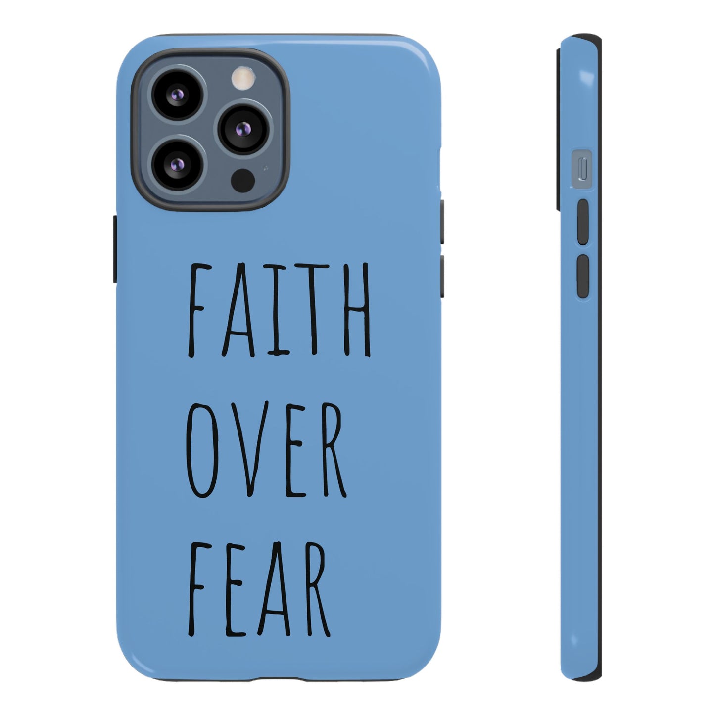 Faith Over Fear Phone Case, Motivational Phone Cover, Inspirational Tech Accessories, Gift for Friends, Affirmation Case