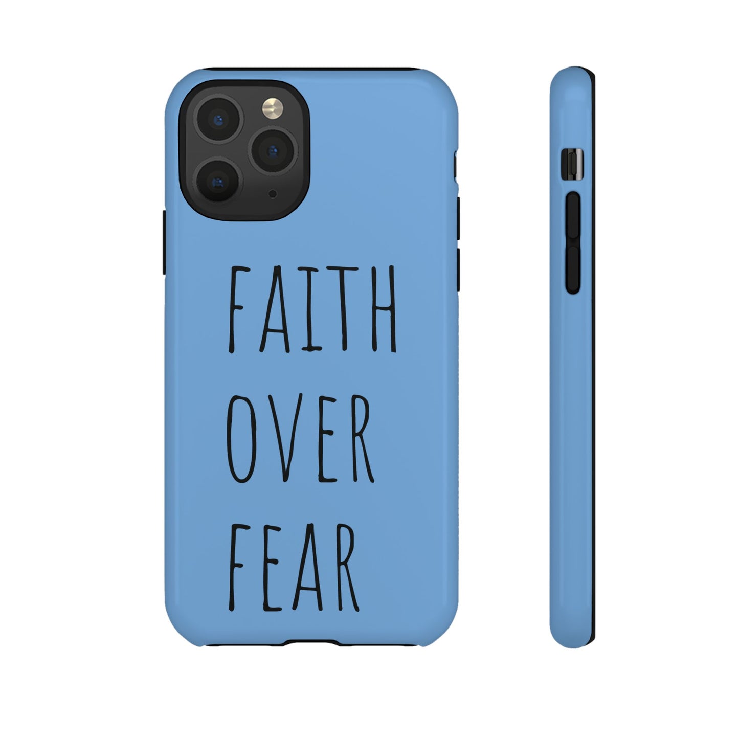 Faith Over Fear Phone Case, Motivational Phone Cover, Inspirational Tech Accessories, Gift for Friends, Affirmation Case