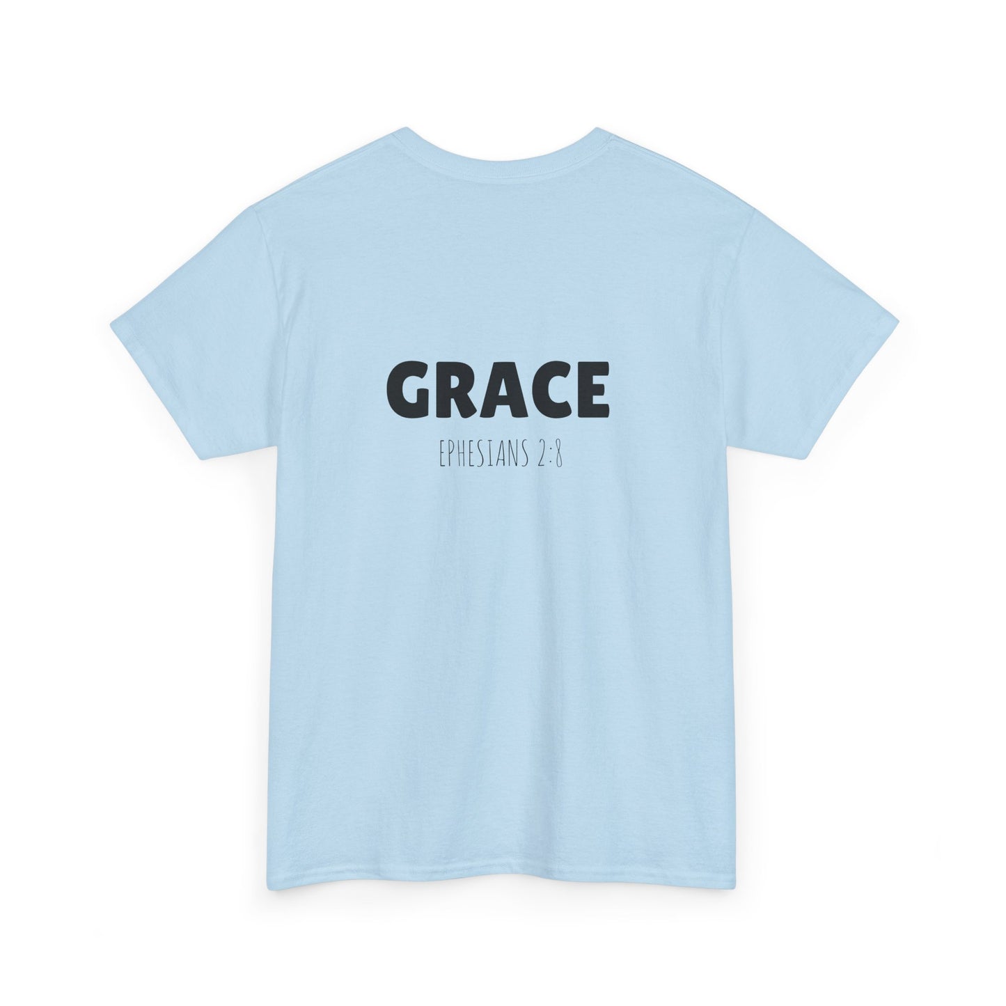 Chic Unisex Heavy Cotton Tee with 'Grace' Design - Perfect for Daily Wear, Gifts, Self-Love, Inspirational Apparel