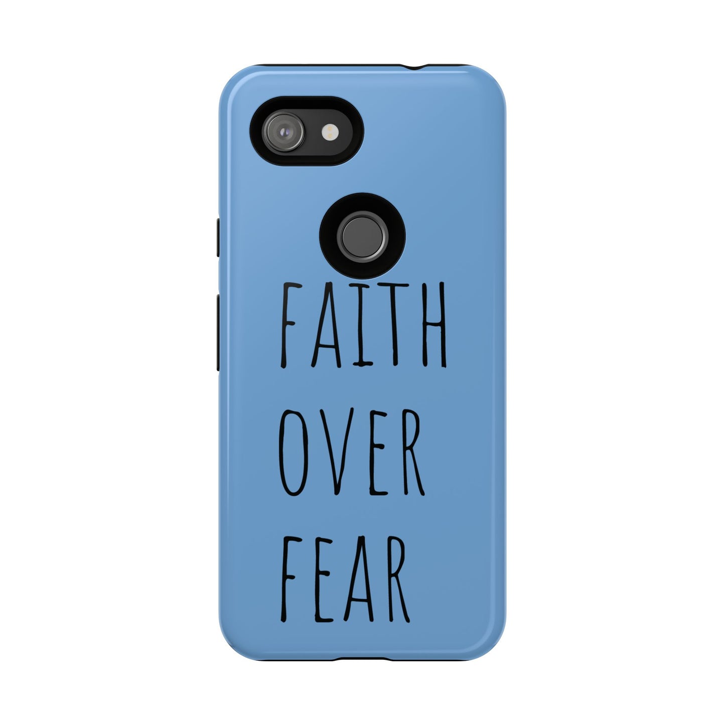 Faith Over Fear Phone Case, Motivational Phone Cover, Inspirational Tech Accessories, Gift for Friends, Affirmation Case