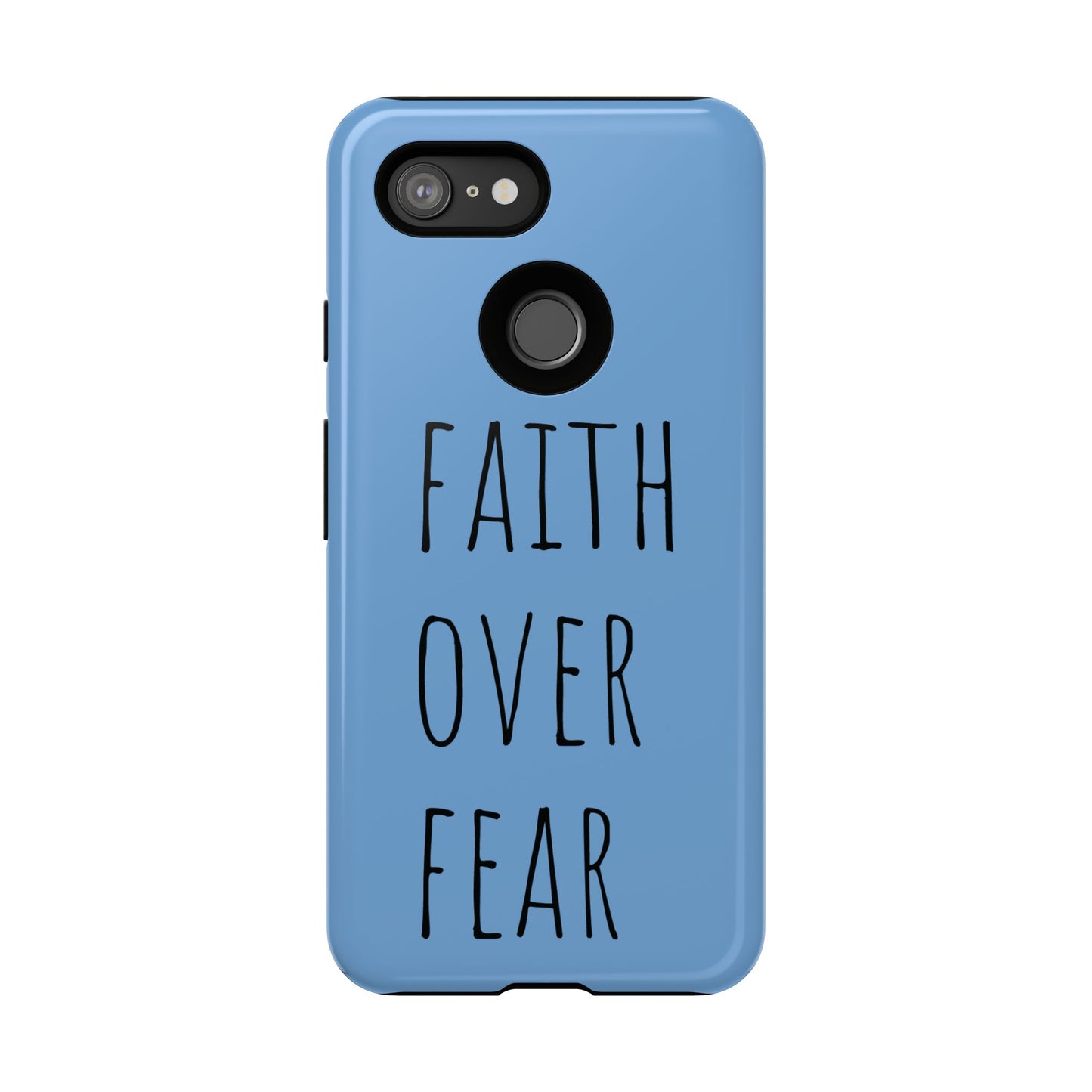 Faith Over Fear Phone Case, Motivational Phone Cover, Inspirational Tech Accessories, Gift for Friends, Affirmation Case