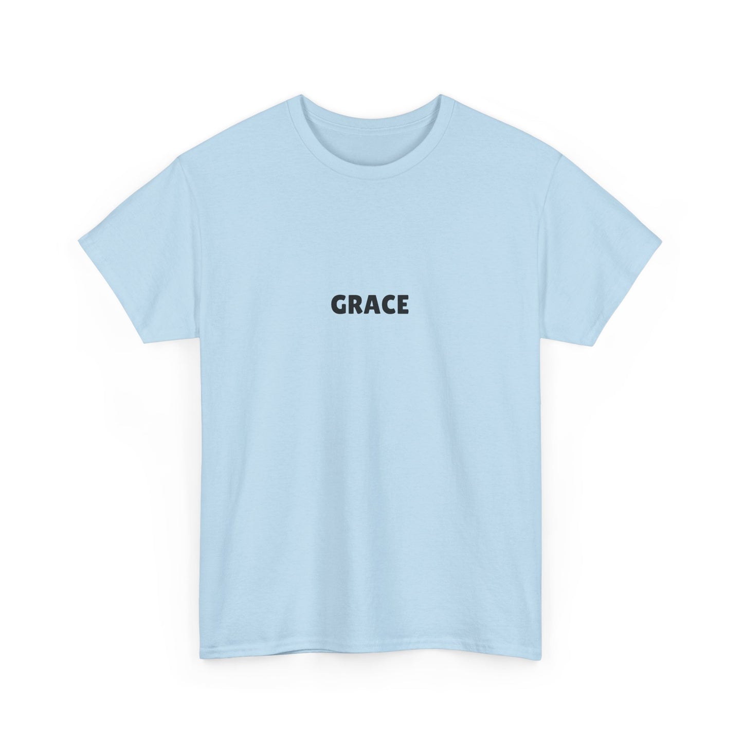 Chic Unisex Heavy Cotton Tee with 'Grace' Design - Perfect for Daily Wear, Gifts, Self-Love, Inspirational Apparel