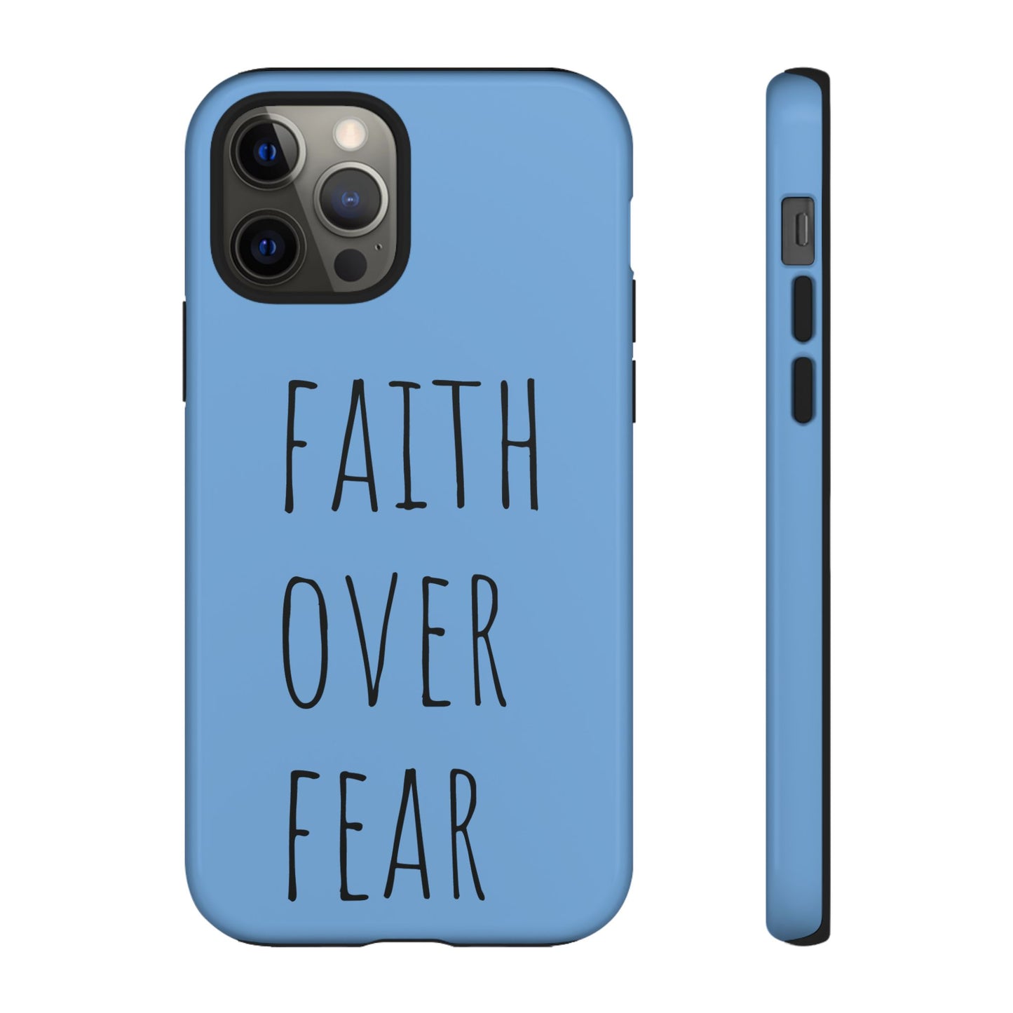 Faith Over Fear Phone Case, Motivational Phone Cover, Inspirational Tech Accessories, Gift for Friends, Affirmation Case