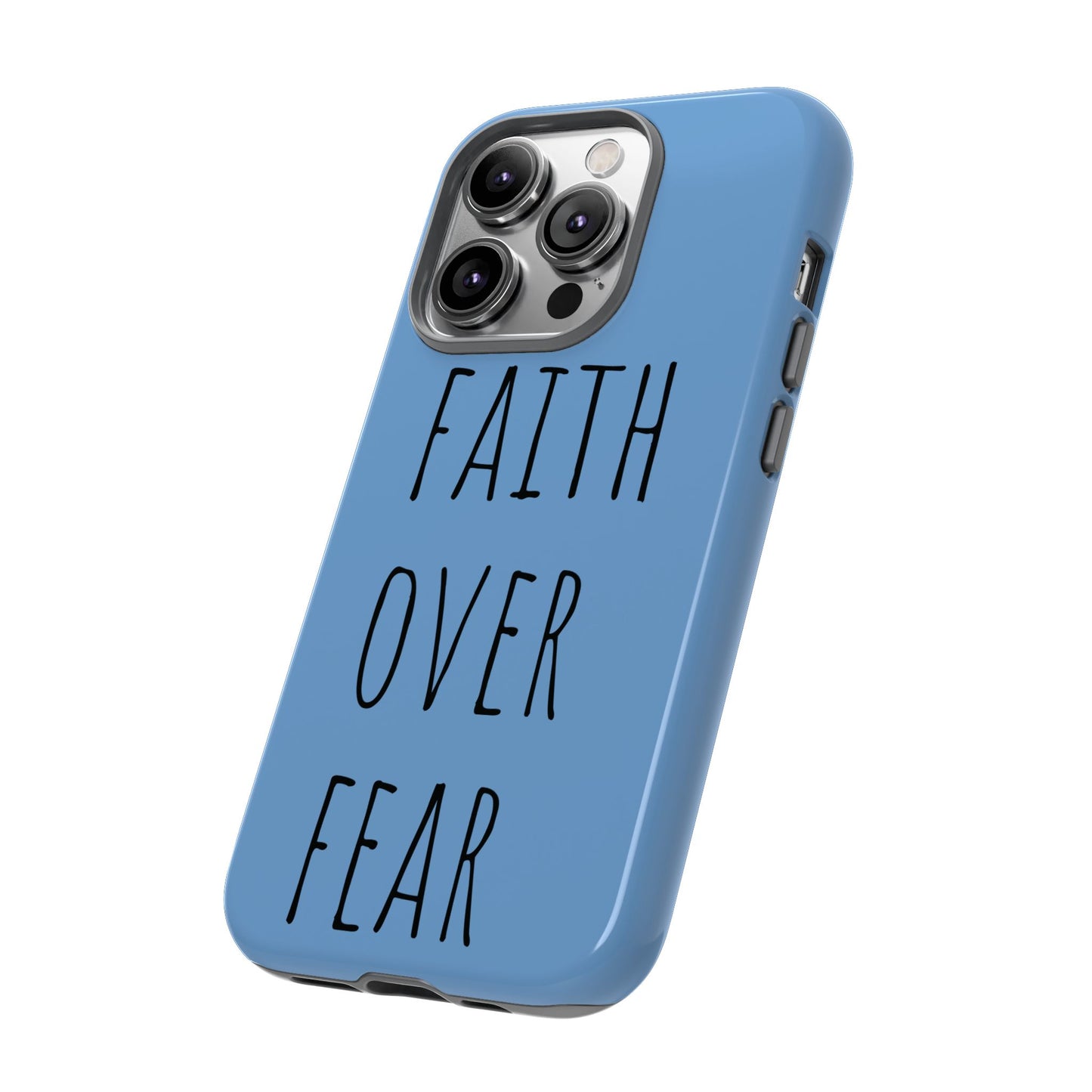 Faith Over Fear Phone Case, Motivational Phone Cover, Inspirational Tech Accessories, Gift for Friends, Affirmation Case