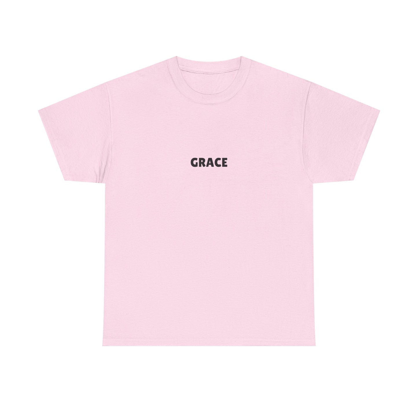 Chic Unisex Heavy Cotton Tee with 'Grace' Design - Perfect for Daily Wear, Gifts, Self-Love, Inspirational Apparel