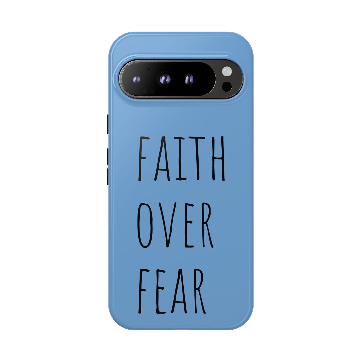 Faith Over Fear Phone Case, Motivational Phone Cover, Inspirational Tech Accessories, Gift for Friends, Affirmation Case