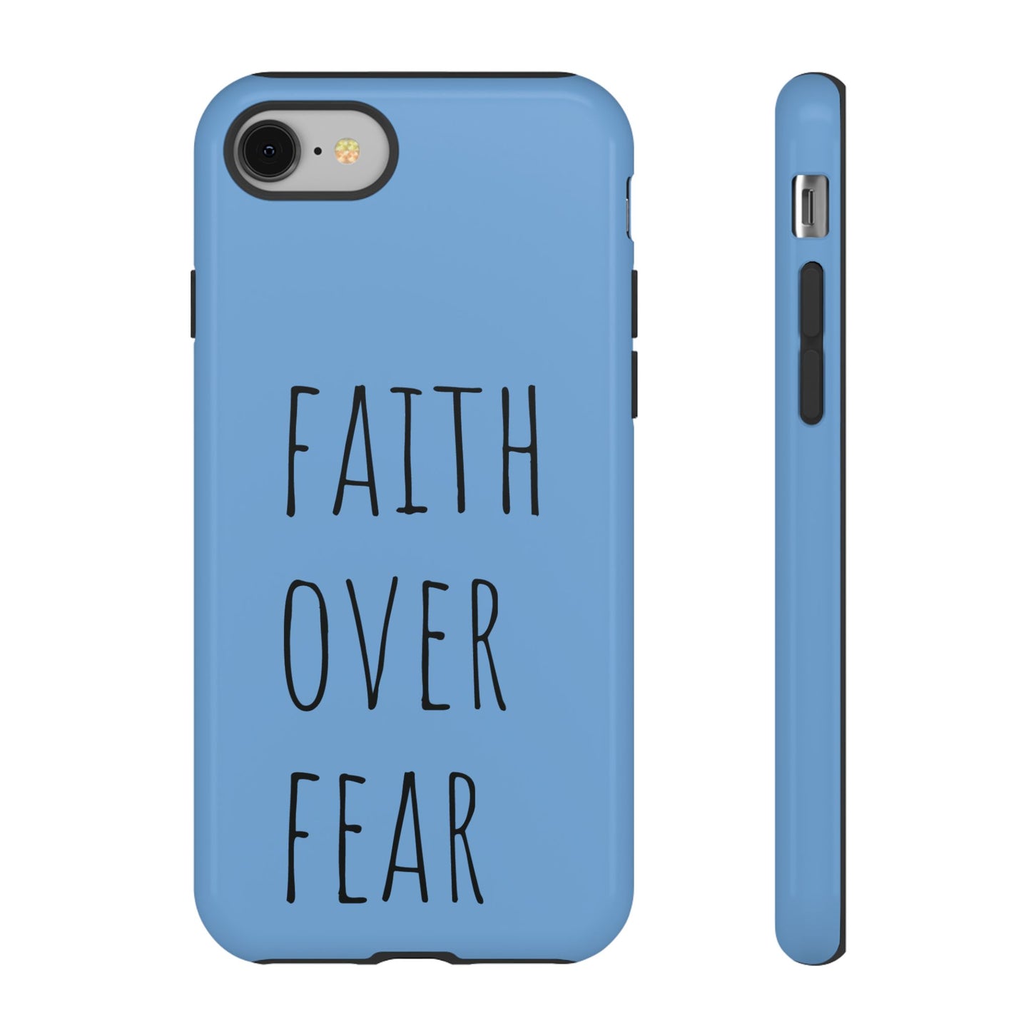 Faith Over Fear Phone Case, Motivational Phone Cover, Inspirational Tech Accessories, Gift for Friends, Affirmation Case