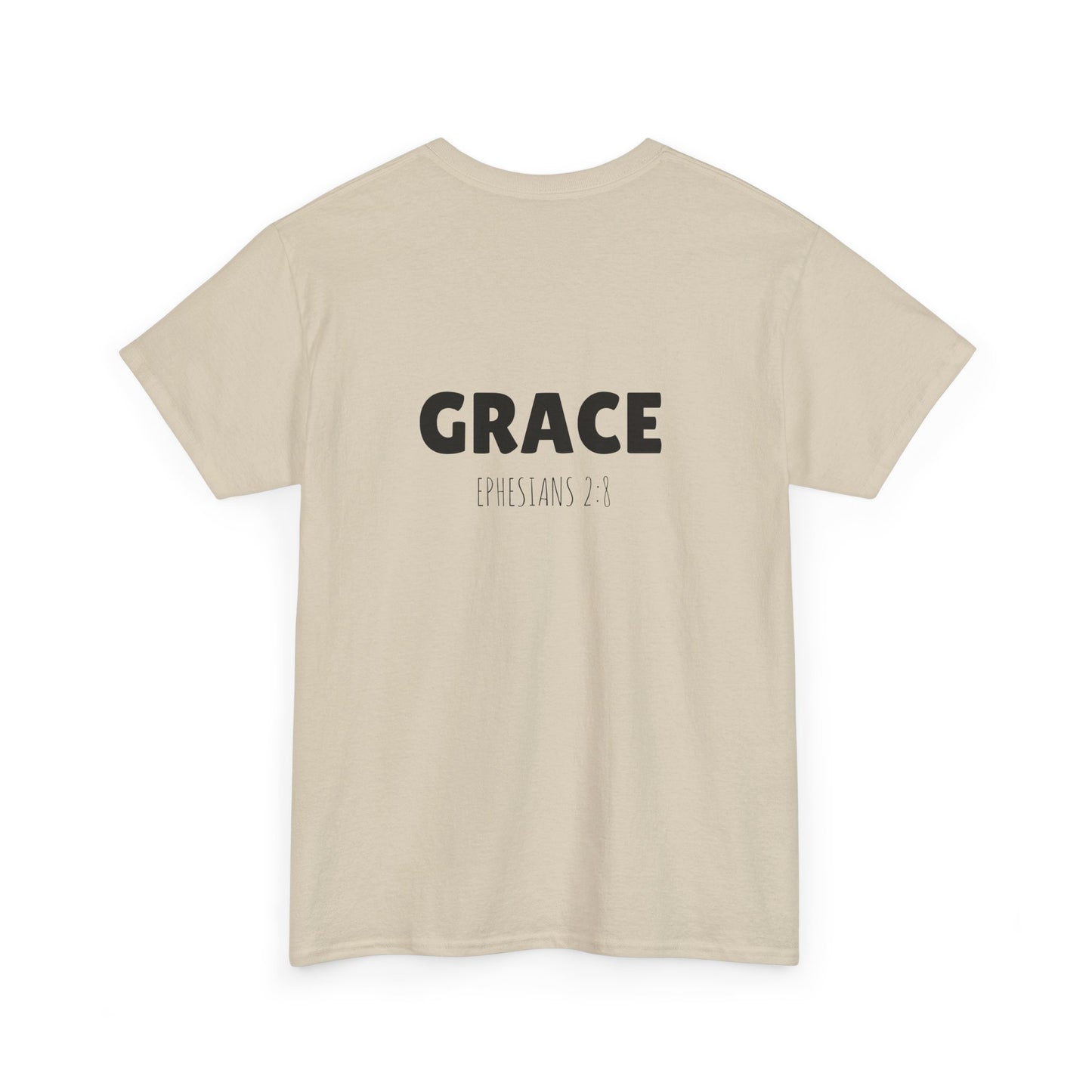 Chic Unisex Heavy Cotton Tee with 'Grace' Design - Perfect for Daily Wear, Gifts, Self-Love, Inspirational Apparel