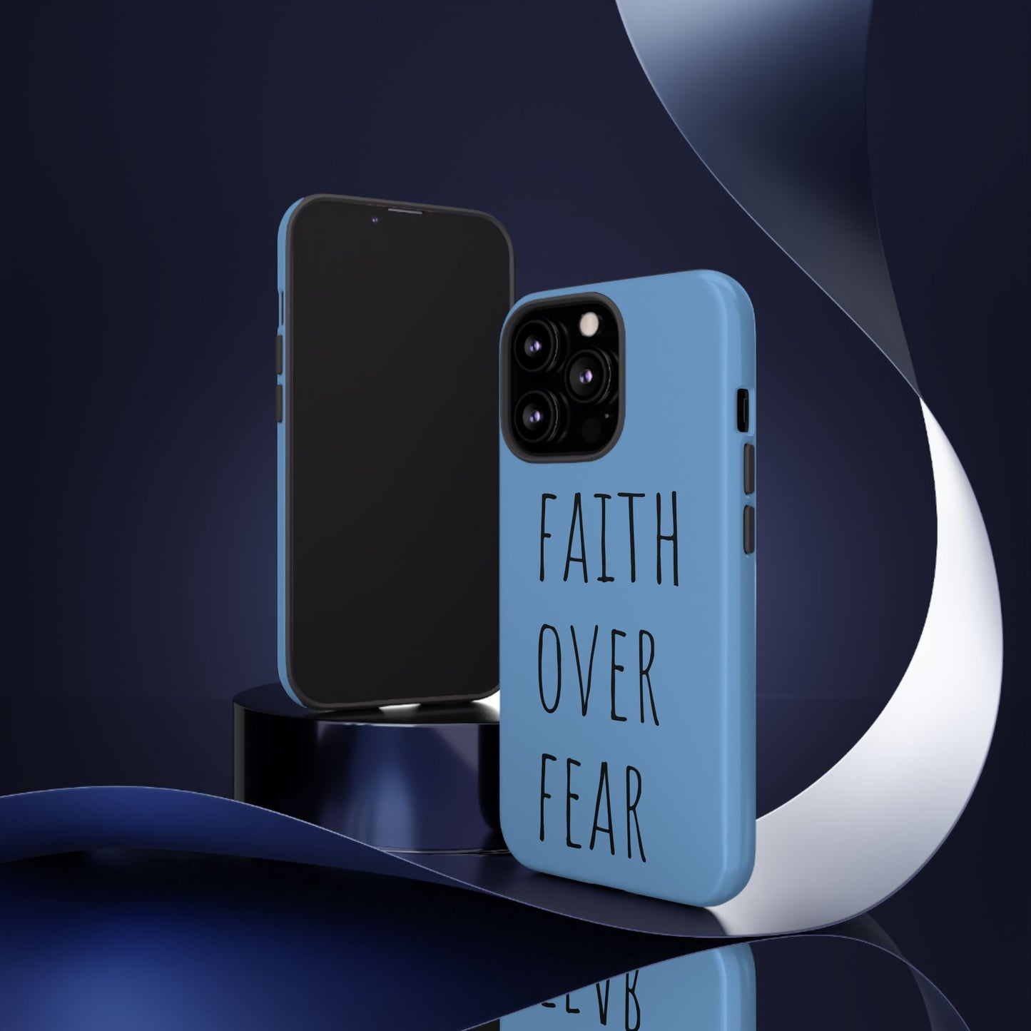Faith Over Fear Phone Case, Motivational Phone Cover, Inspirational Tech Accessories, Gift for Friends, Affirmation Case