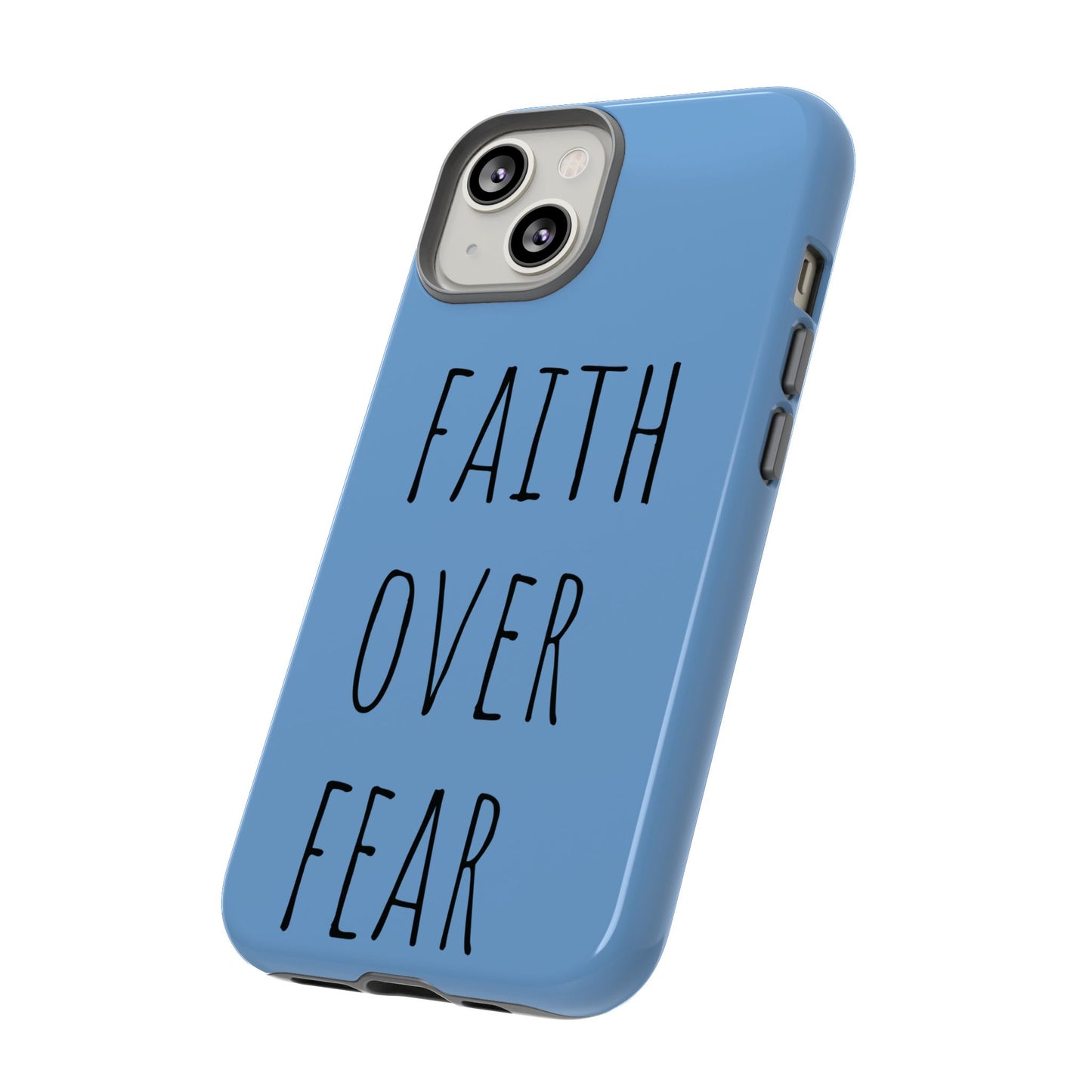 Faith Over Fear Phone Case, Motivational Phone Cover, Inspirational Tech Accessories, Gift for Friends, Affirmation Case