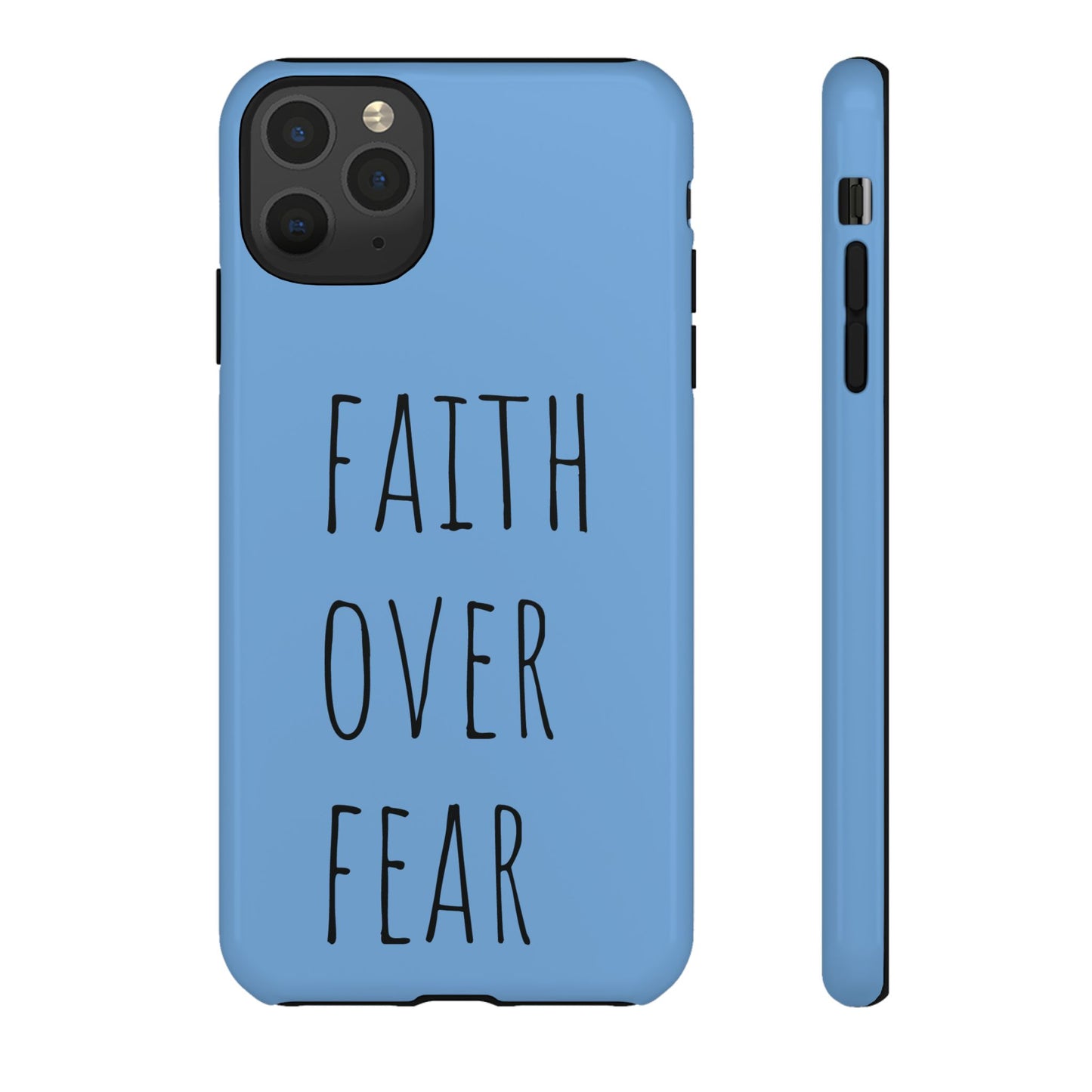 Faith Over Fear Phone Case, Motivational Phone Cover, Inspirational Tech Accessories, Gift for Friends, Affirmation Case