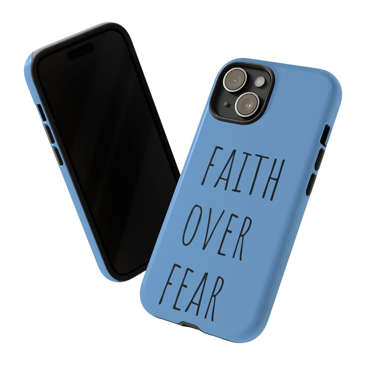 Faith Over Fear Phone Case, Motivational Phone Cover, Inspirational Tech Accessories, Gift for Friends, Affirmation Case