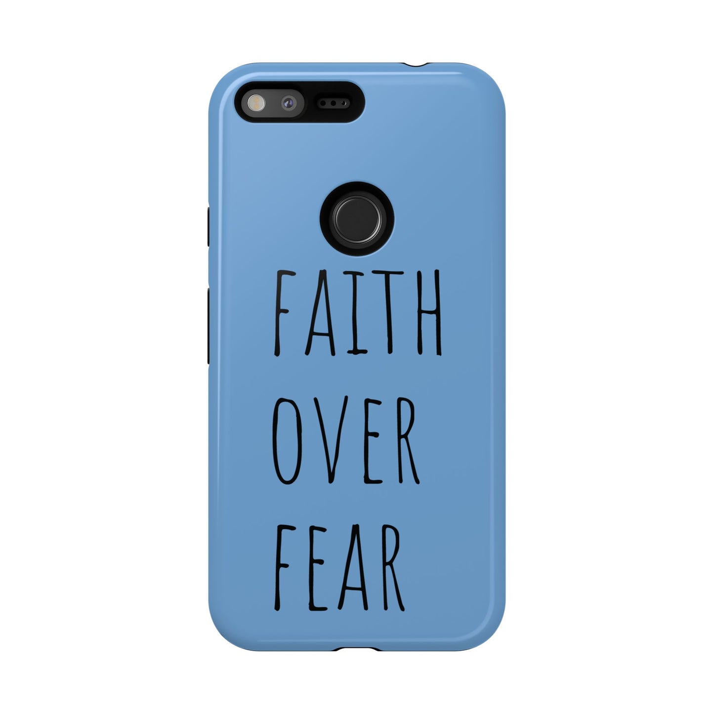 Faith Over Fear Phone Case, Motivational Phone Cover, Inspirational Tech Accessories, Gift for Friends, Affirmation Case