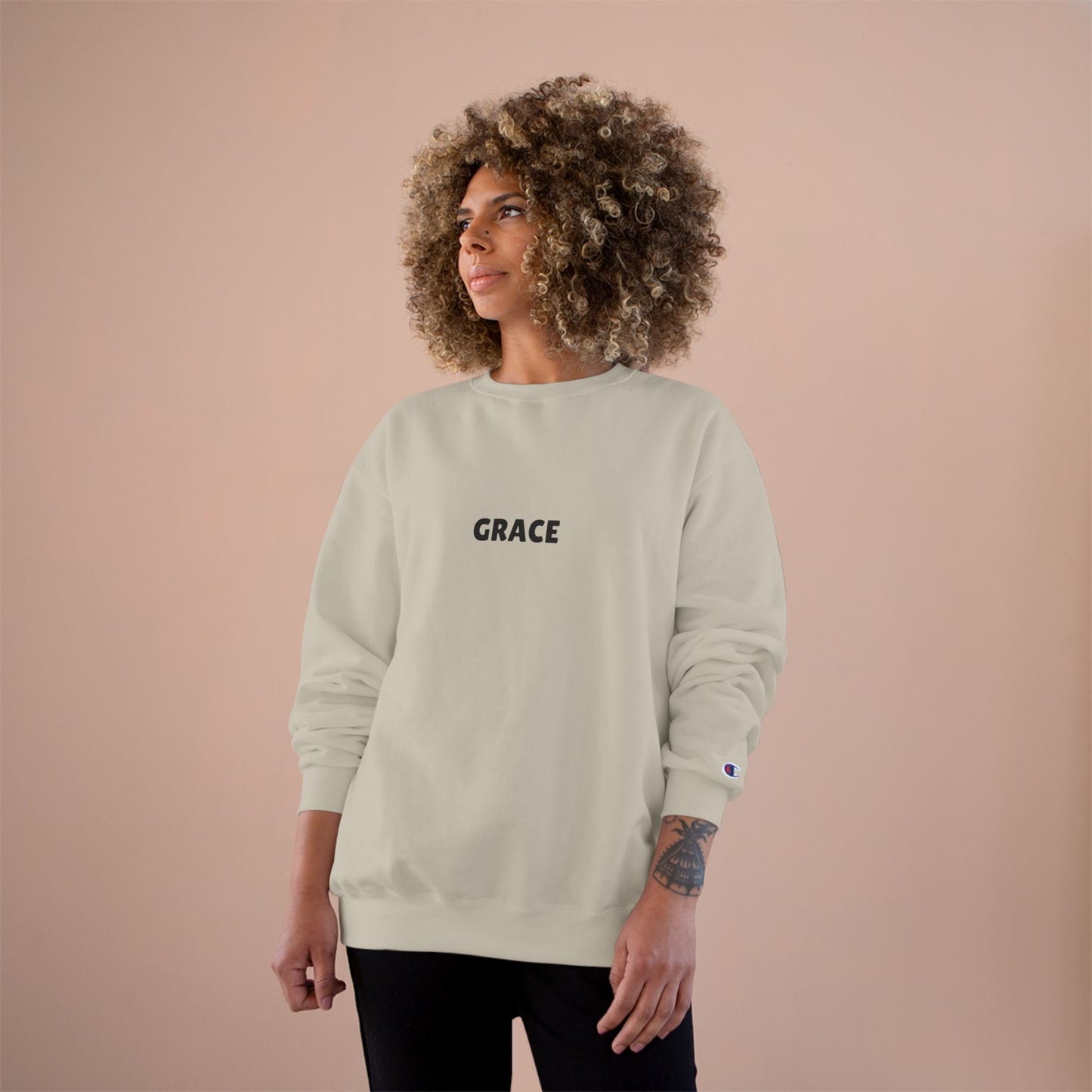 Grace Champion Sweatshirt, Inspirational Sweatshirt, Christian Apparel, Religious Gift, Faith-Based Clothing, Cozy Scripture Sweatshirt