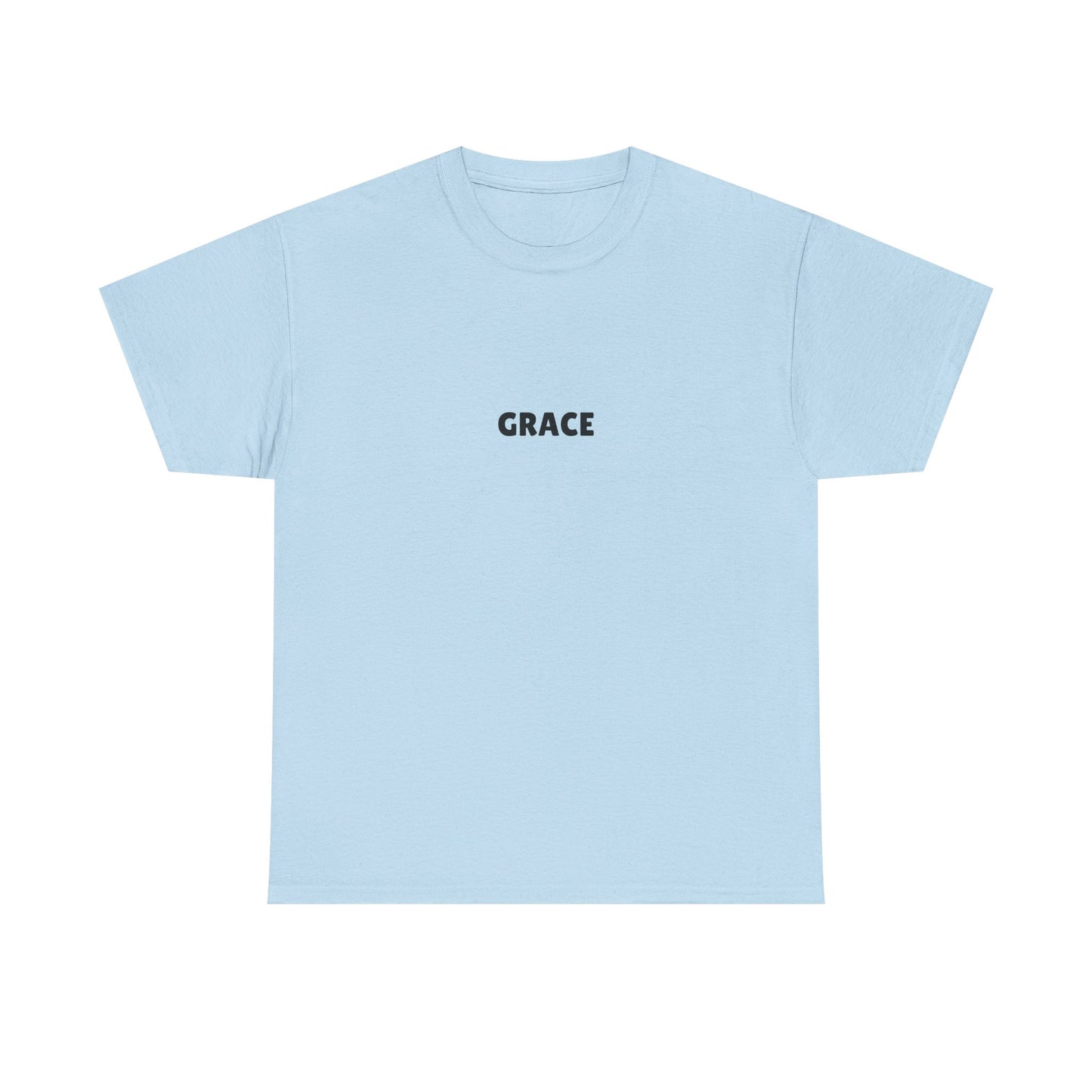 Chic Unisex Heavy Cotton Tee with 'Grace' Design - Perfect for Daily Wear, Gifts, Self-Love, Inspirational Apparel